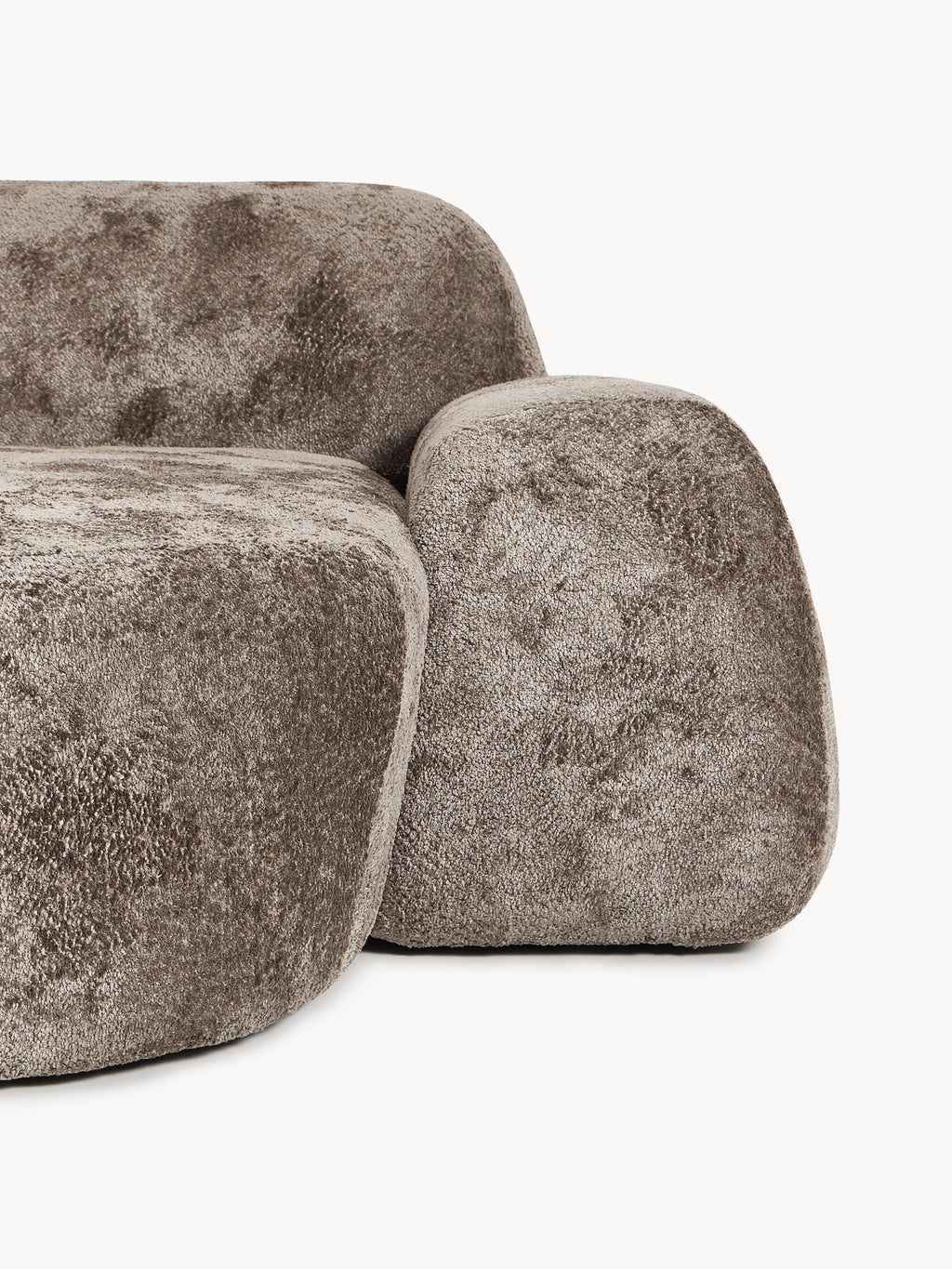 Modulares Teddy-Bouclé-Ecksofa Wolke (4-Sitzer) mit Chaiselongue