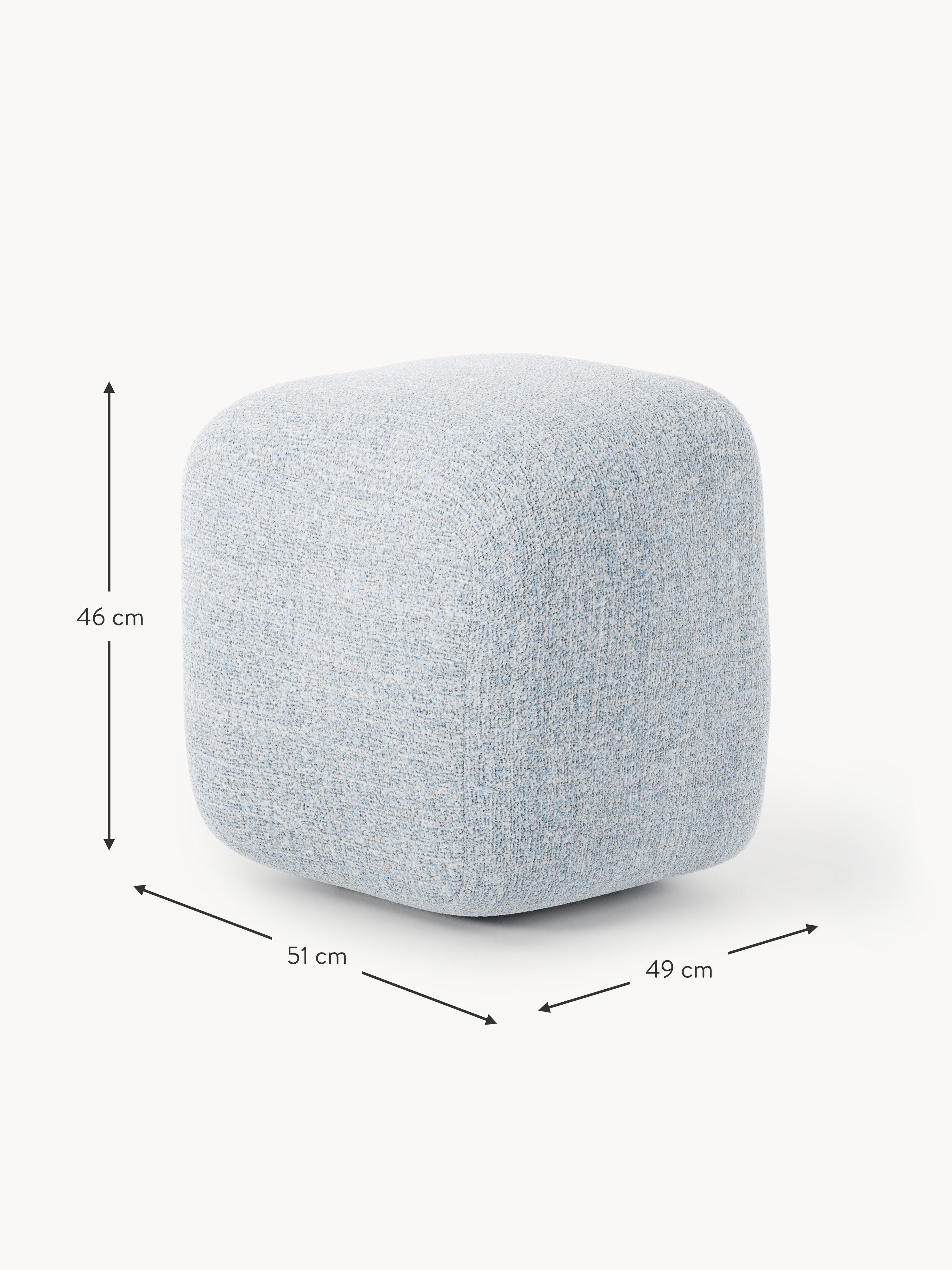 Hoher Bouclé-Sofa-Hocker Wolke