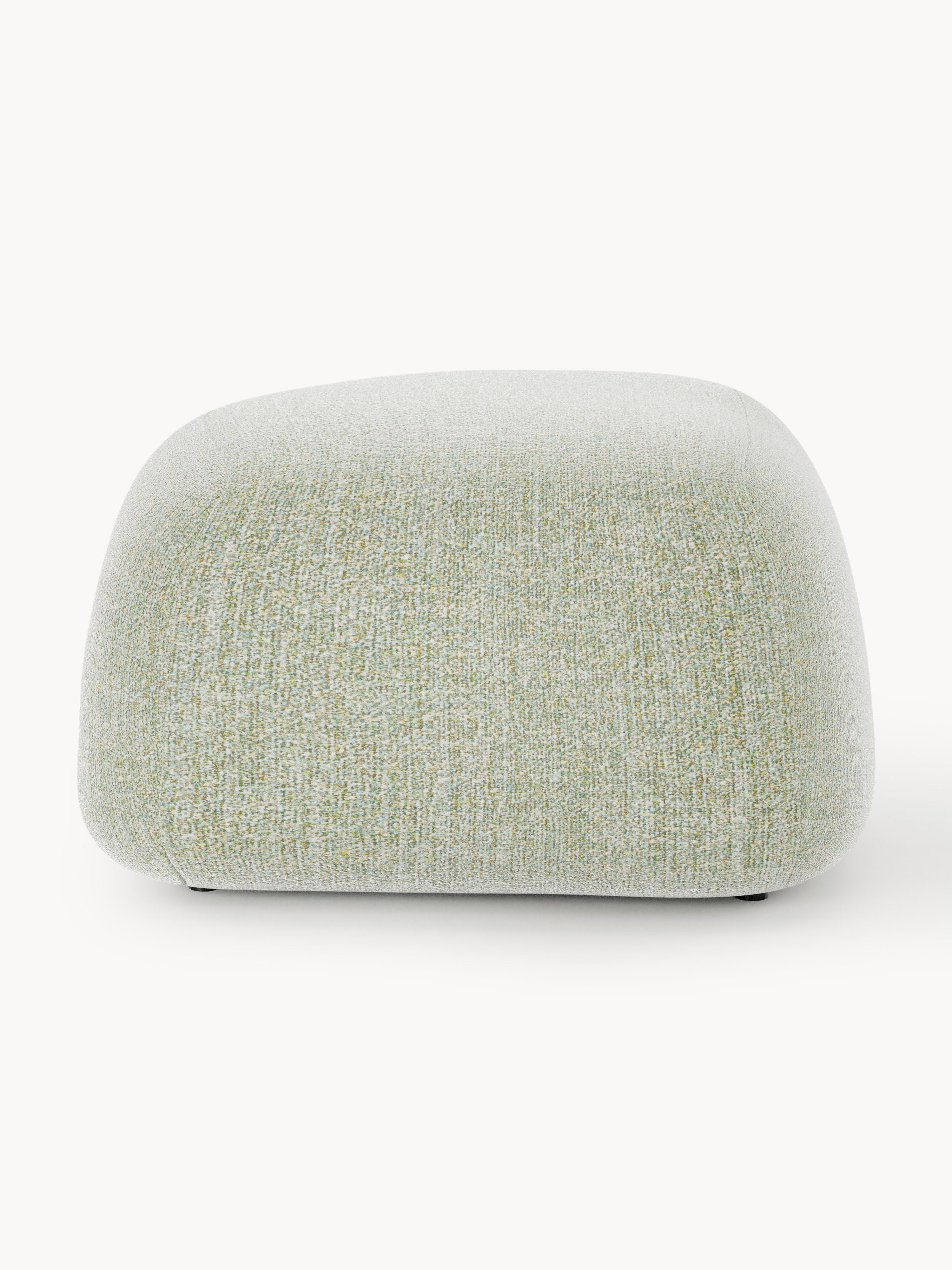 Ovaler Bouclé-Sofa-Hocker Wolke