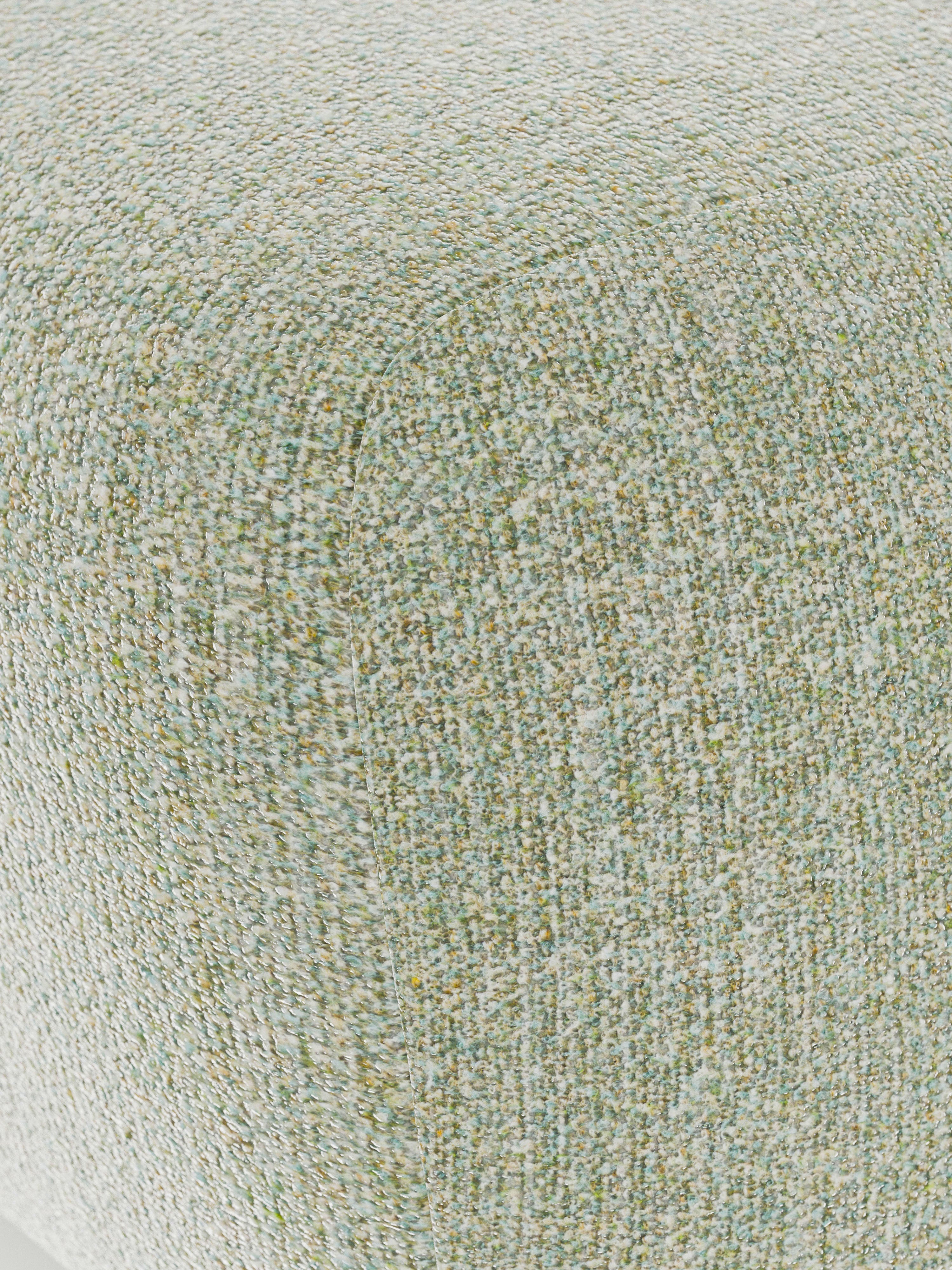 Ovaler Bouclé-Sofa-Hocker Wolke