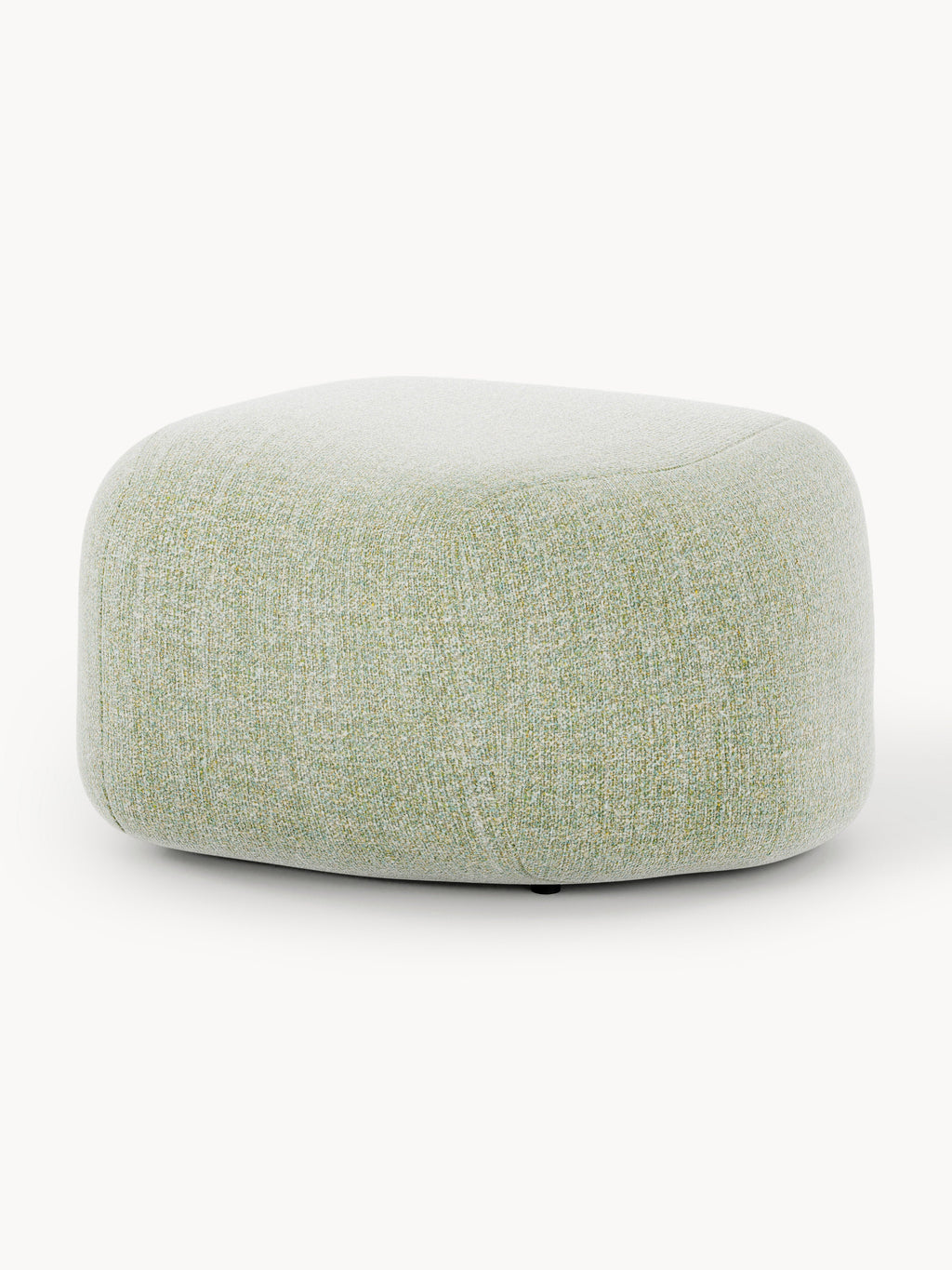 Galeriebild 1 - Ovaler Bouclé-Sofa-Hocker Wolke