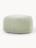 Galeriebild 1 - Ovaler Bouclé-Sofa-Hocker Wolke