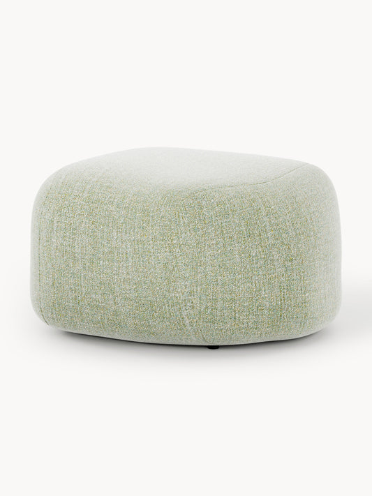 Galeriebild 1 - Ovaler Bouclé-Sofa-Hocker Wolke