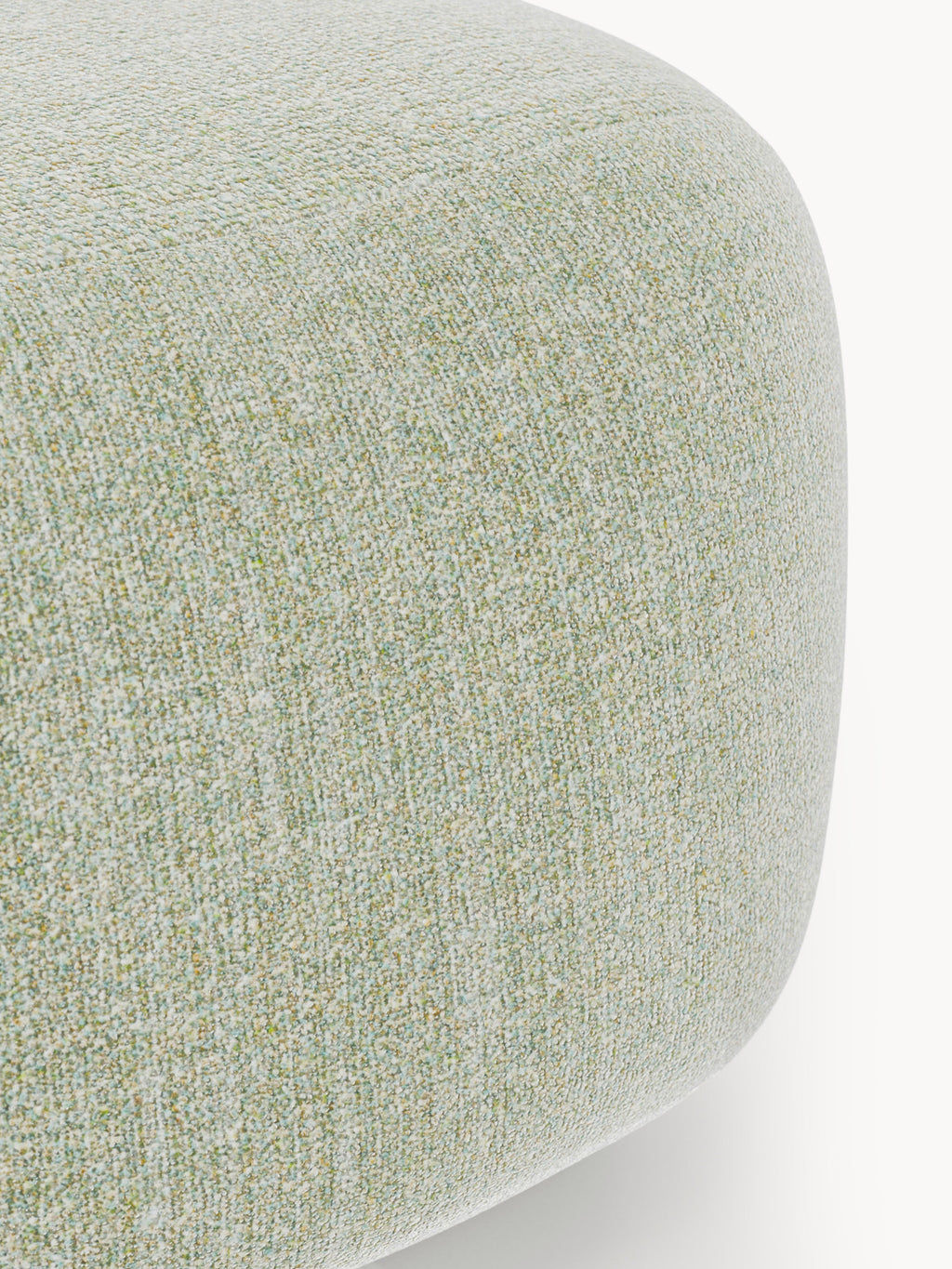 Ovaler Bouclé-Sofa-Hocker Wolke