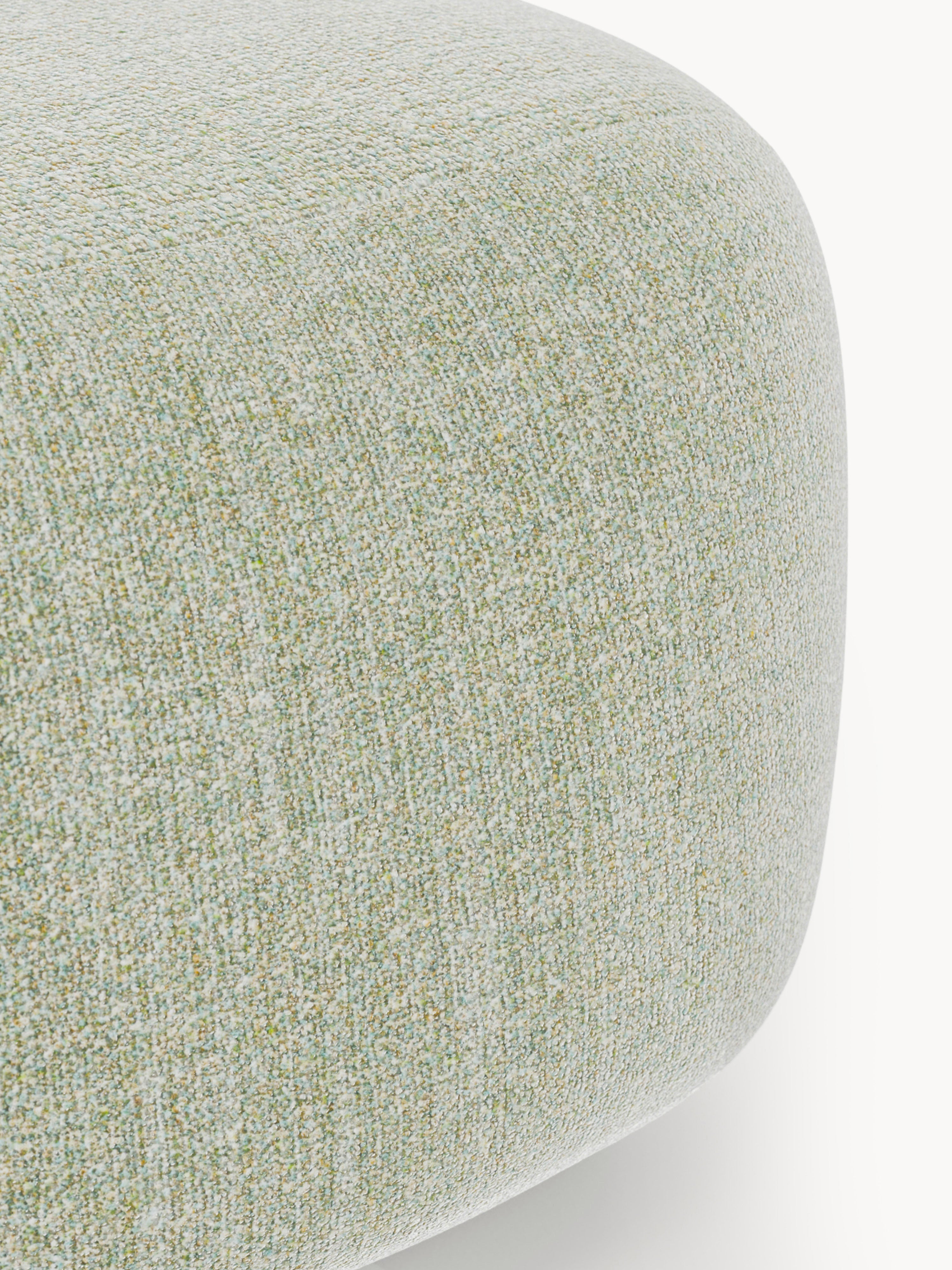 Ovaler Bouclé-Sofa-Hocker Wolke