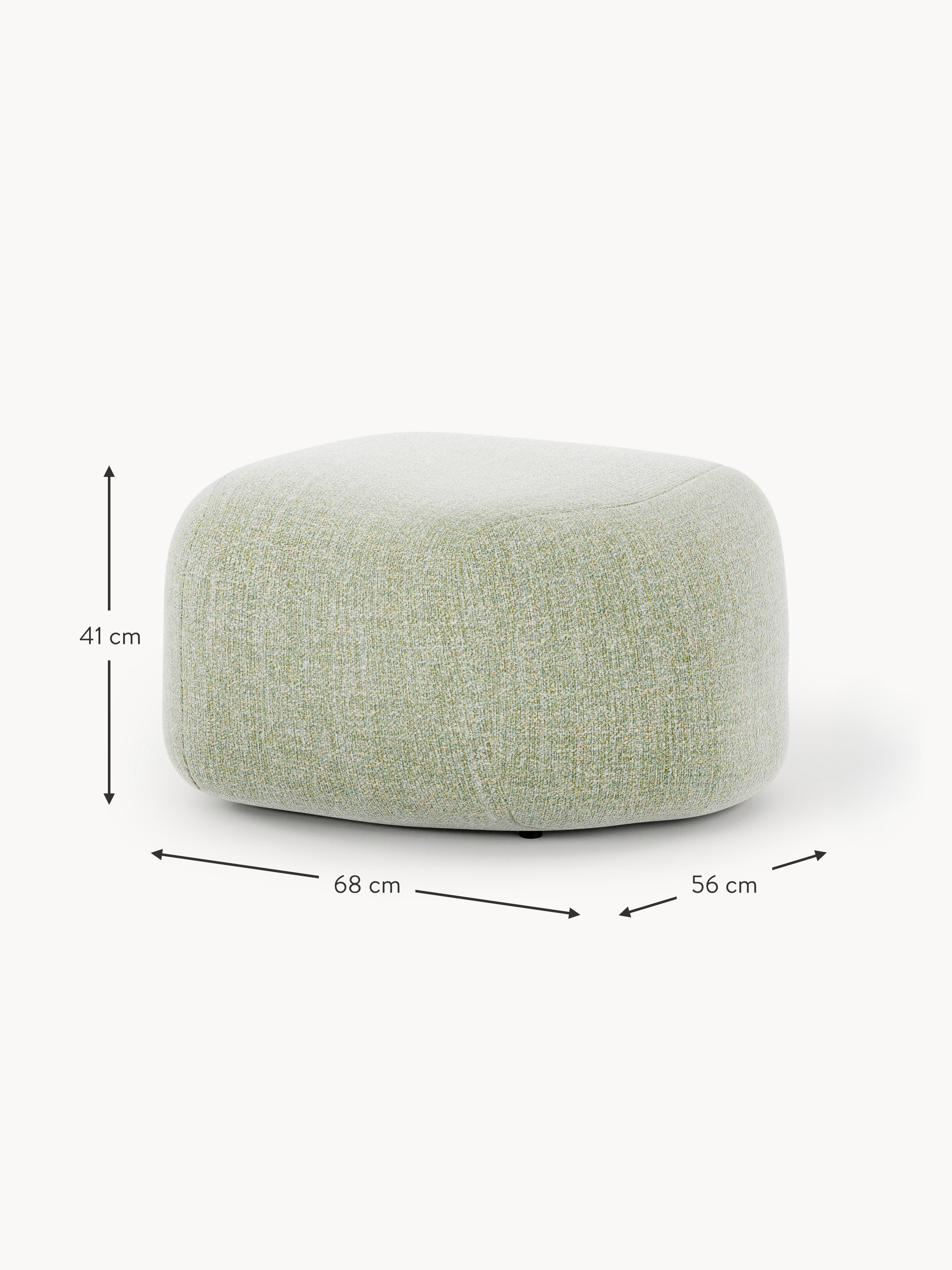 Ovaler Bouclé-Sofa-Hocker Wolke