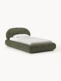 Galeriebild 1 - Einzelbett Alba aus Teddy-Bouclé mit Stauraum