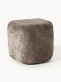 Galeriebild 1 - Hoher Teddy-Bouclé-Hocker Wolke