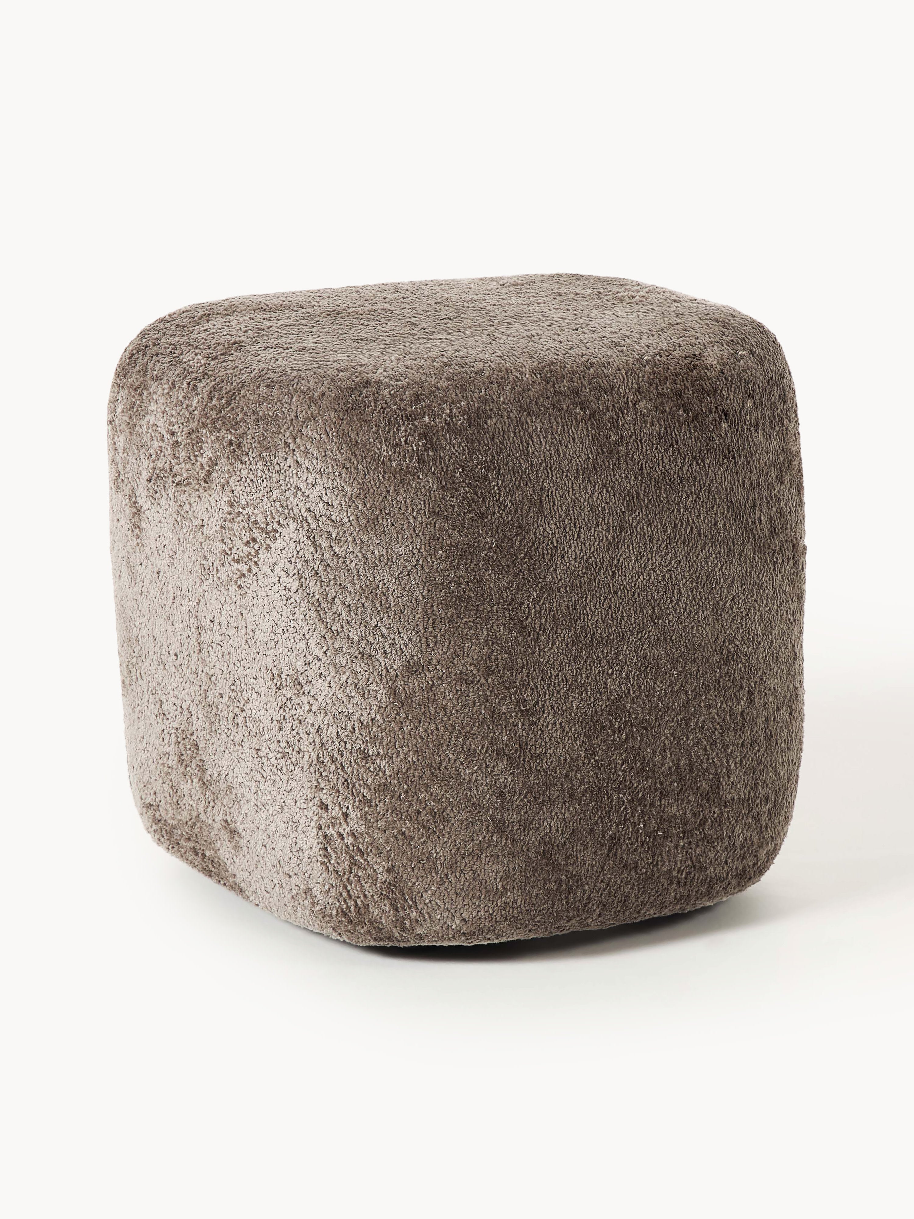 Galeriebild 1 - Hoher Teddy-Bouclé-Hocker Wolke
