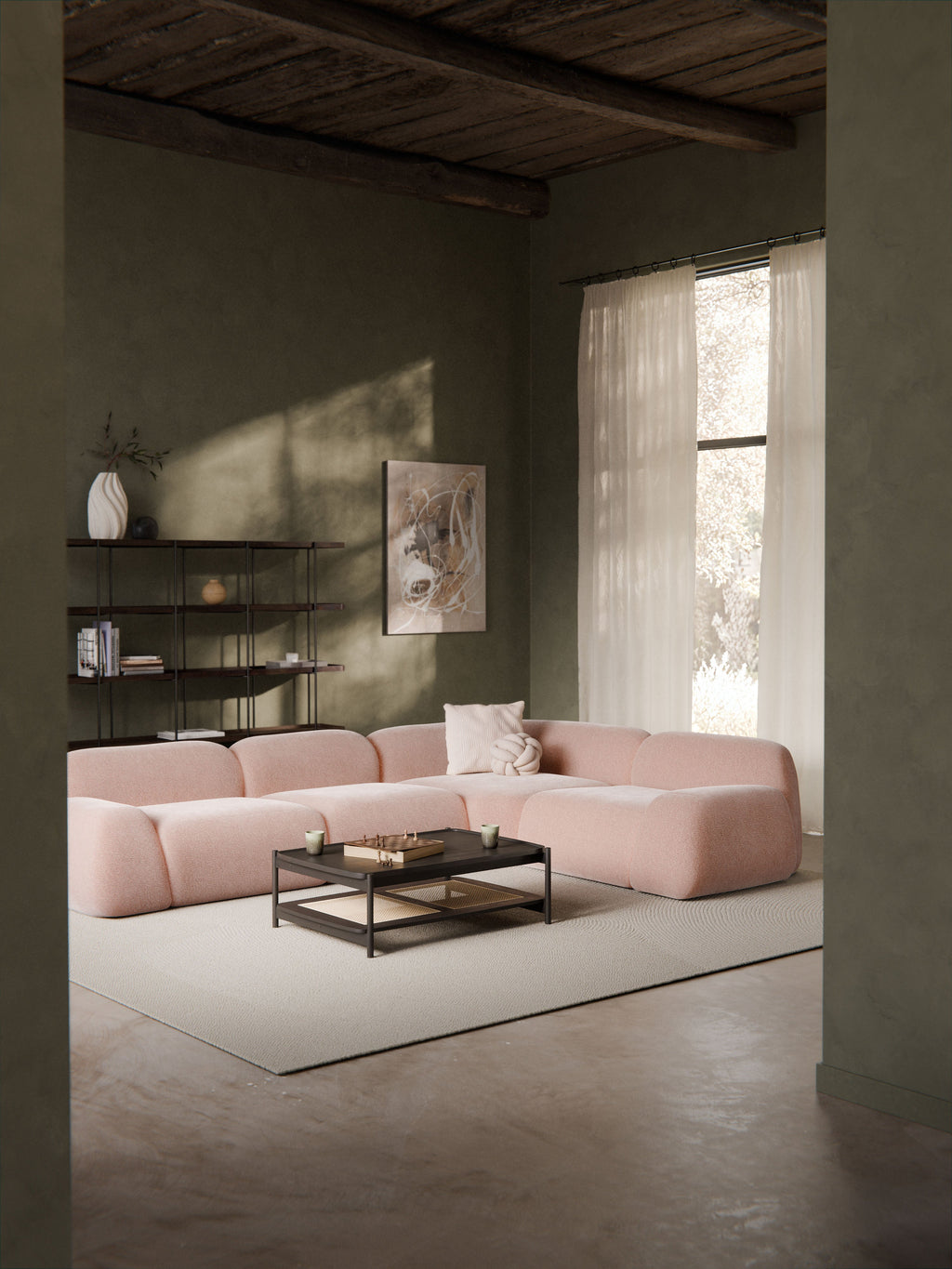 Modulares Ecksofa Wolke (4-Sitzer)