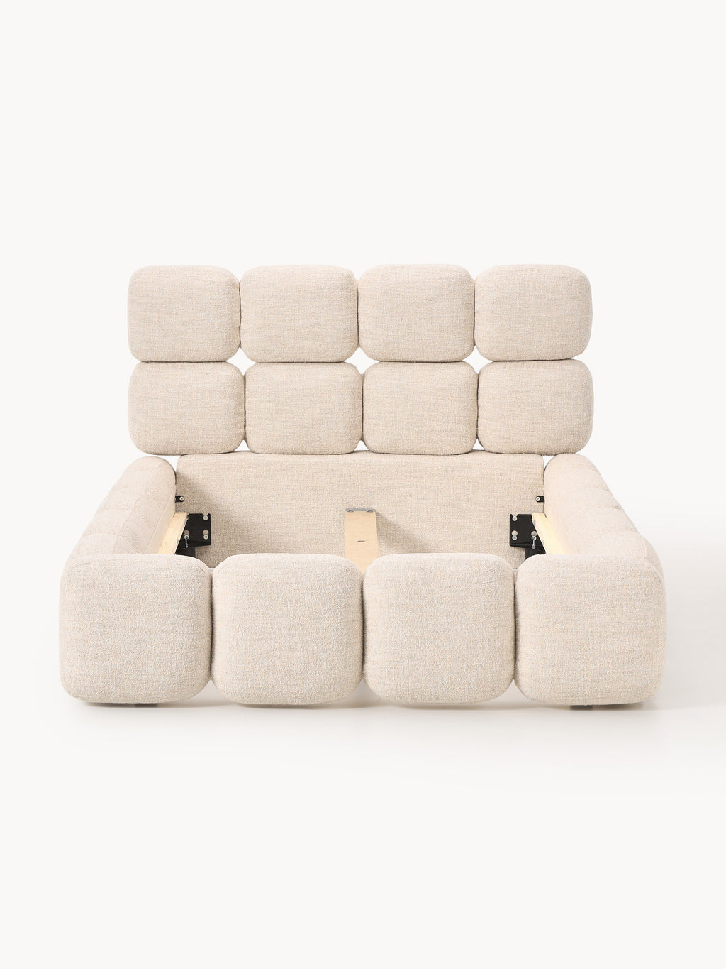 Einzelbett Tayla aus Teddy-Bouclé