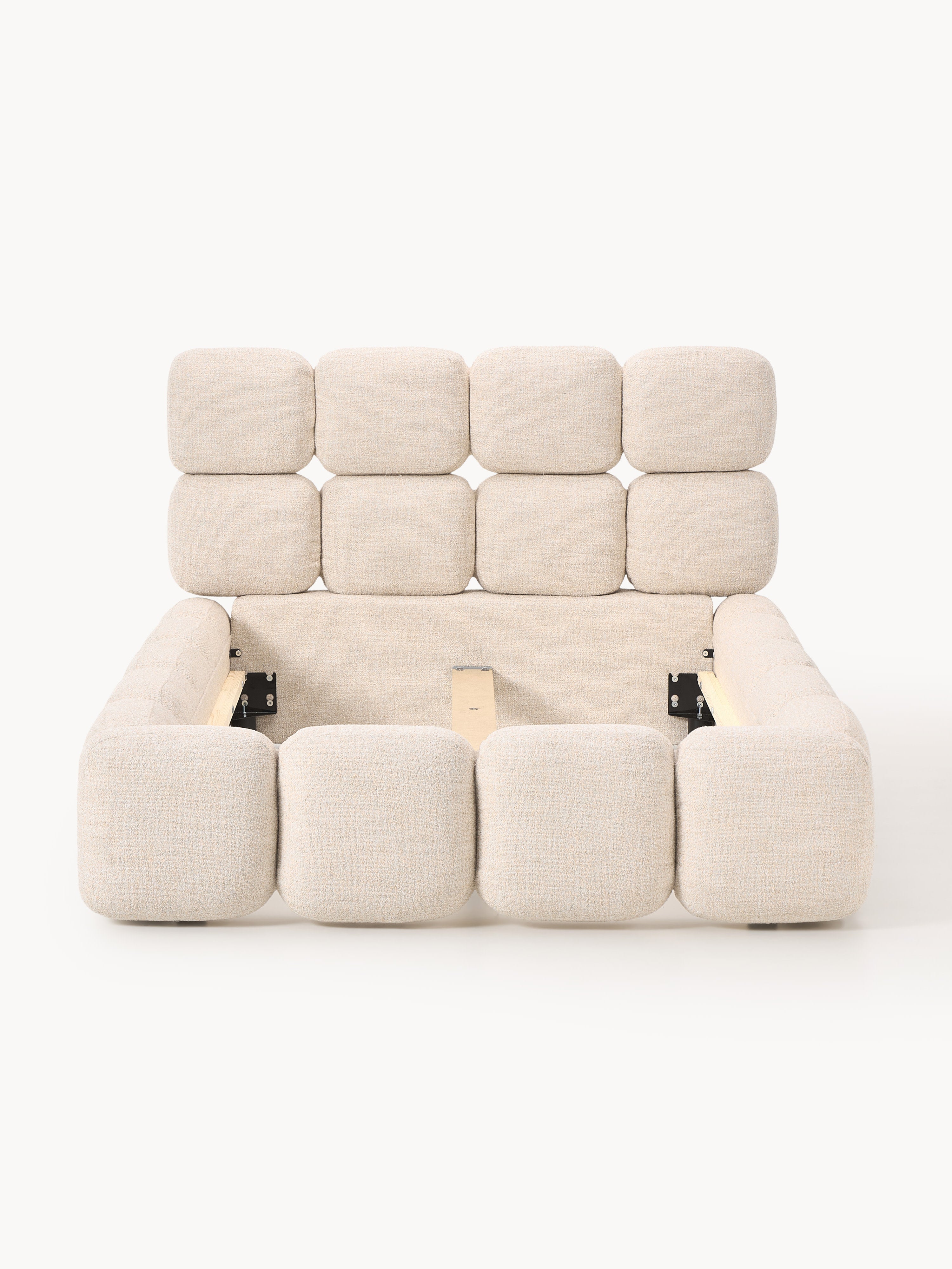 Einzelbett Tayla aus Teddy-Bouclé