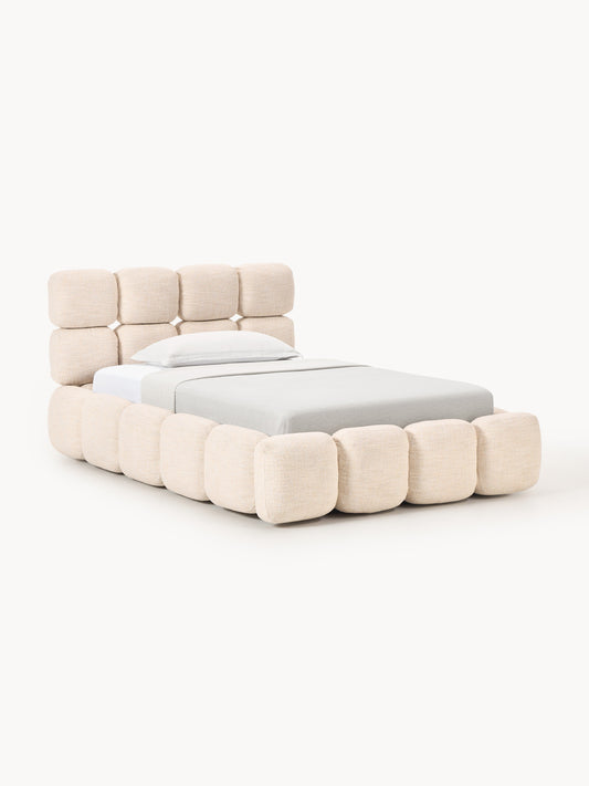 Galeriebild 1 - Einzelbett Tayla aus Teddy-Bouclé