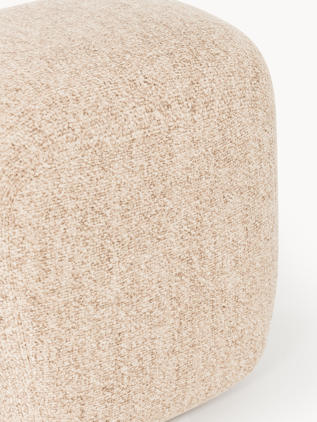Hoher Bouclé-Sofa-Hocker Wolke