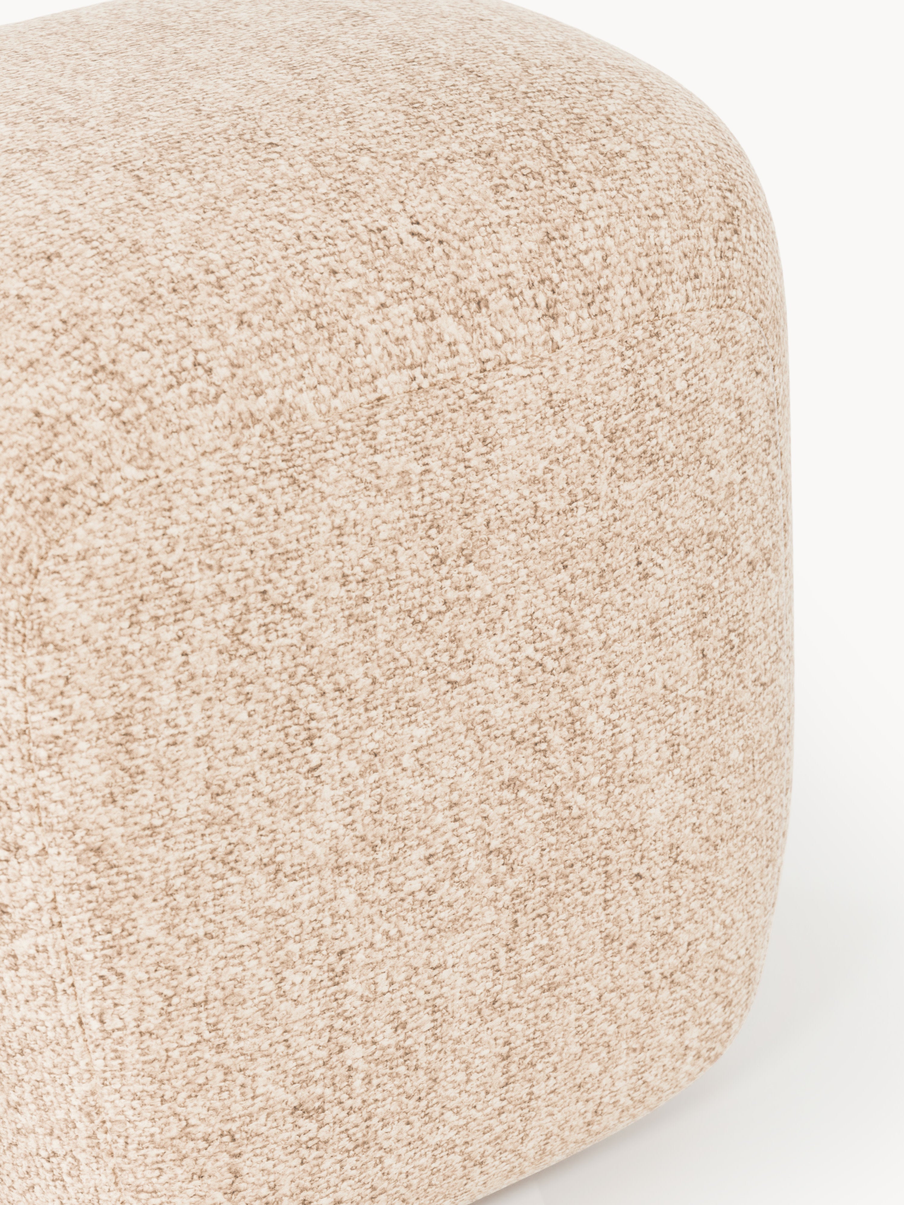 Hoher Bouclé-Sofa-Hocker Wolke