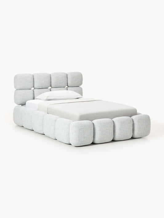 Galeriebild 1 - Einzelbett Tayla mit Stauraum aus Teddy-Bouclé