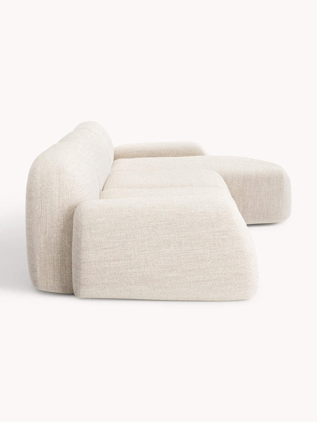 Modulares Bouclé-Ecksofa Wolke (4-Sitzer)