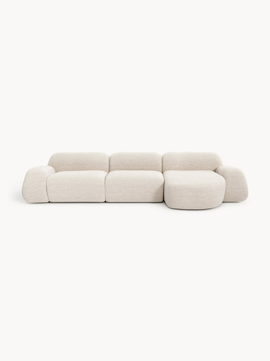 Galeriebild 1 - Modulares Bouclé-Ecksofa Wolke (4-Sitzer)
