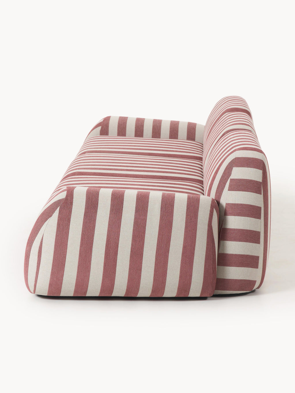 Modulares Gestreiftes Sofa Wolke (4-Sitzer)