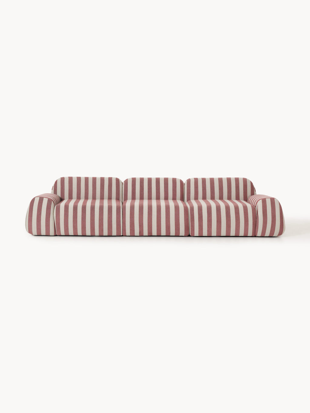 Galeriebild 1 - Modulares Gestreiftes Sofa Wolke (4-Sitzer)
