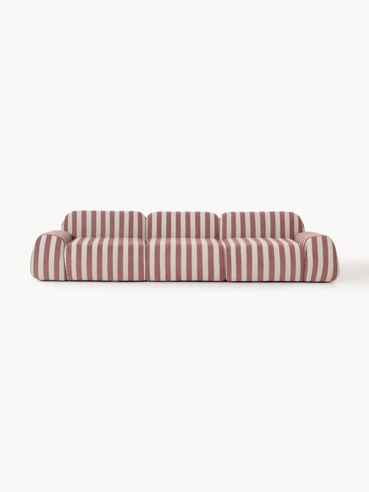 Galeriebild 1 - Modulares Gestreiftes Sofa Wolke (4-Sitzer)