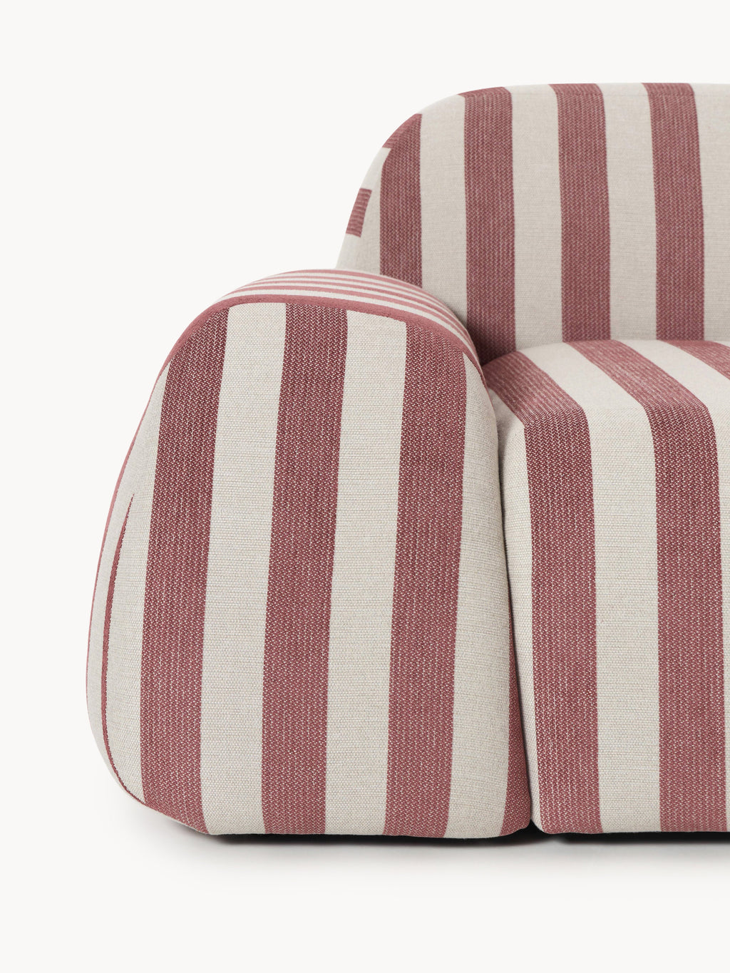 Modulares Gestreiftes Sofa Wolke (4-Sitzer)