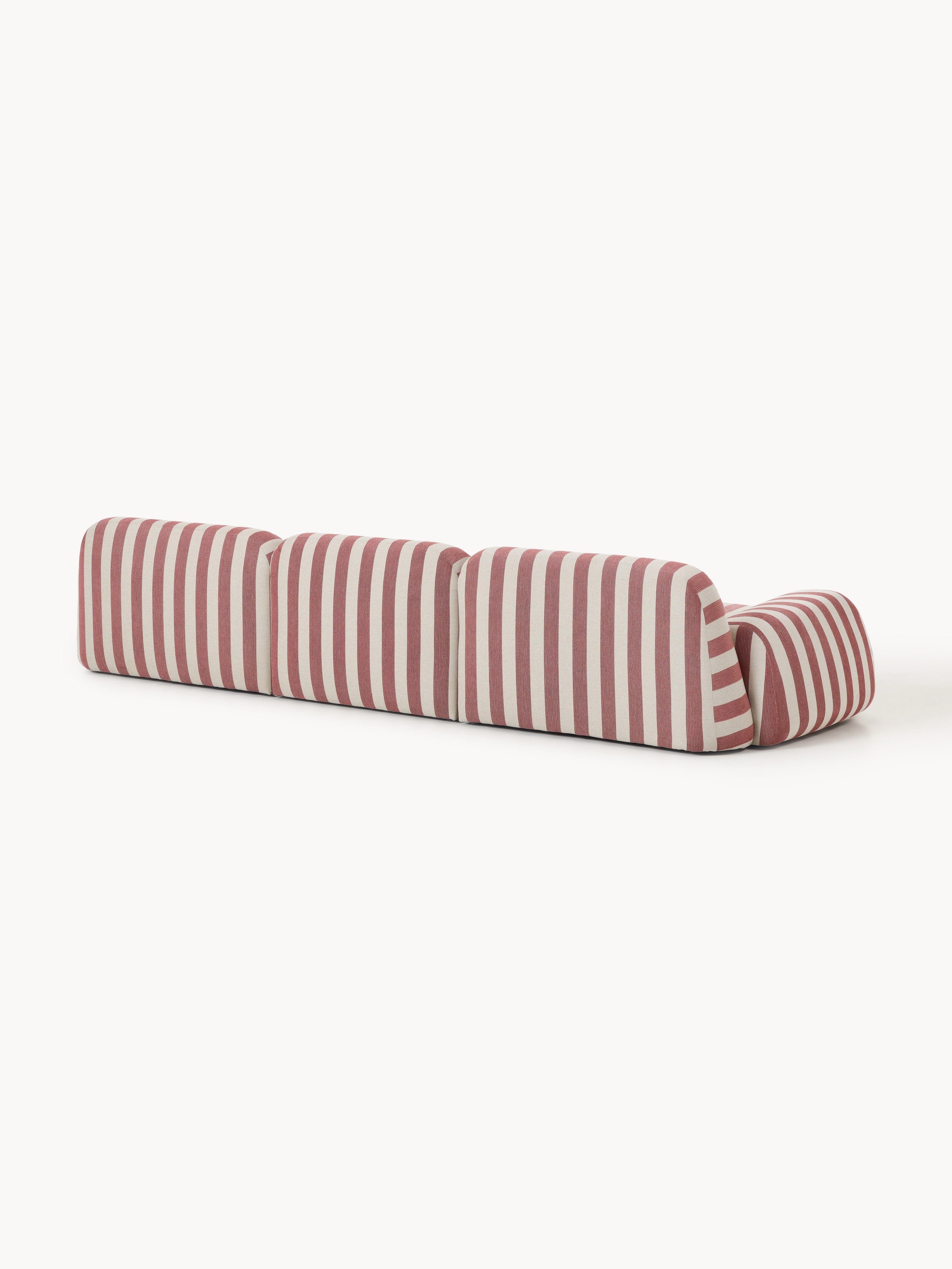 Modulares Gestreiftes Sofa Wolke (4-Sitzer)