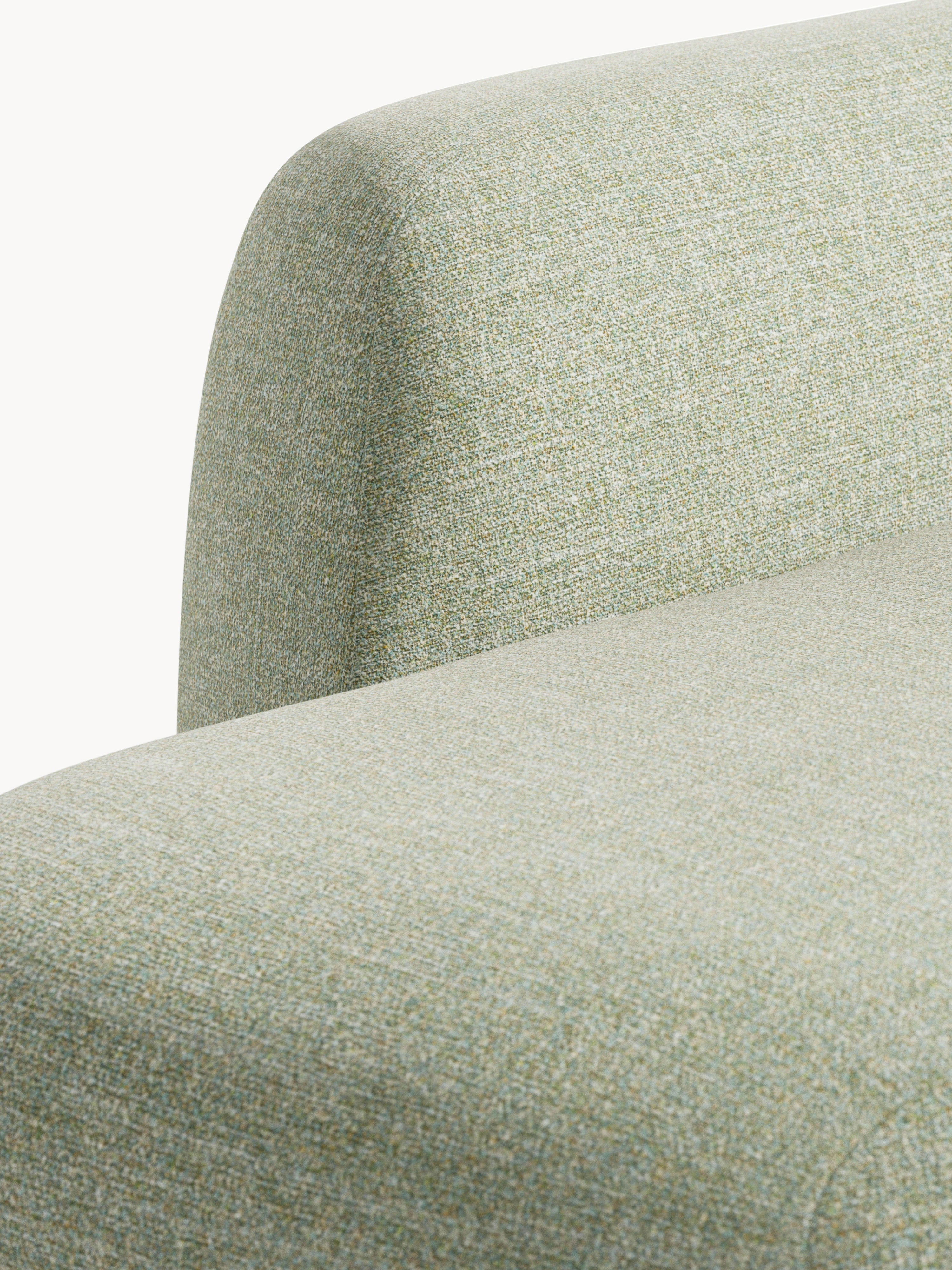 Modulares Bouclé-Ecksofa Wolke (4-Sitzer) mit Chaiselongue
