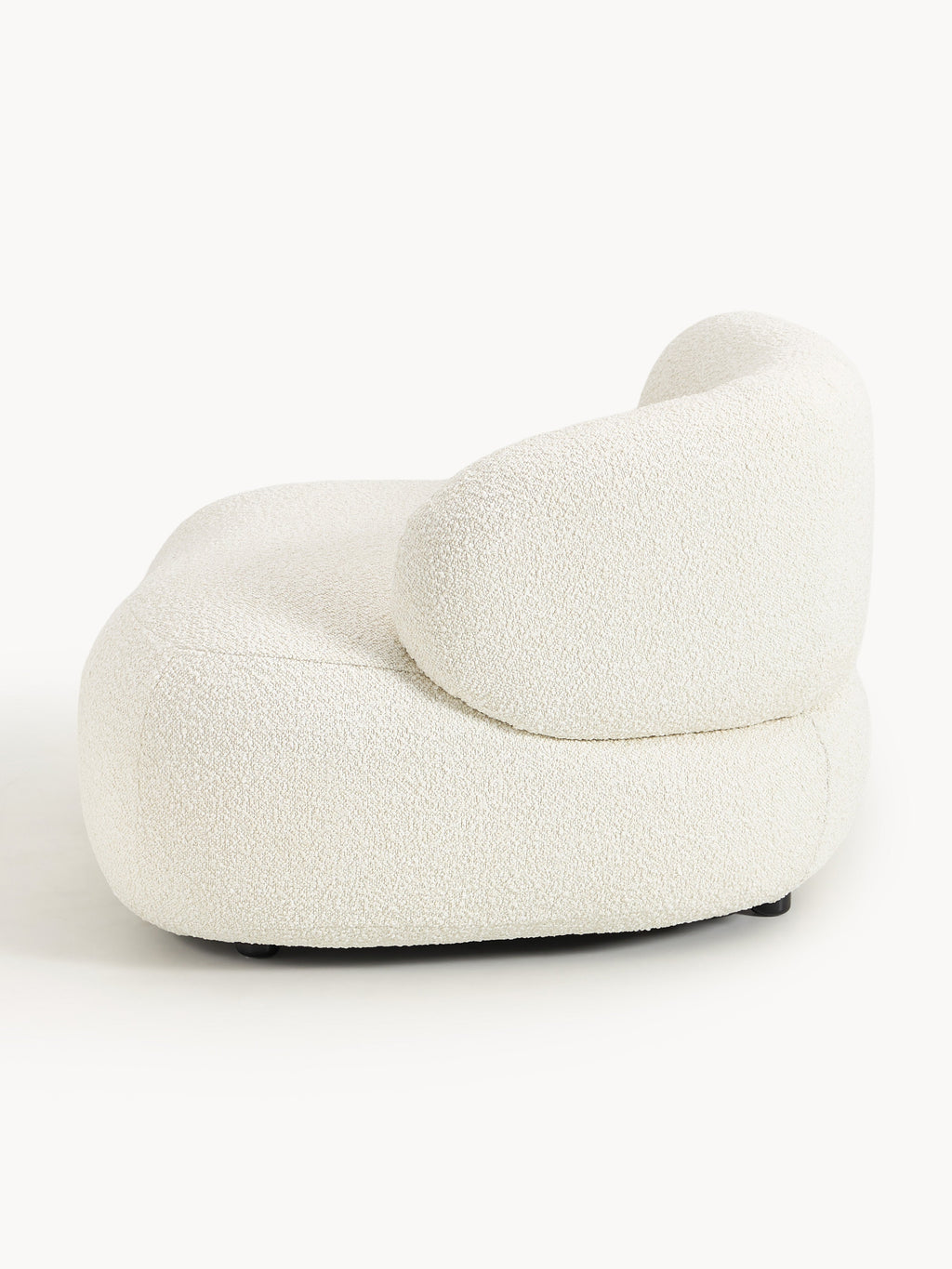 Bouclé-Loungesessel Alba
