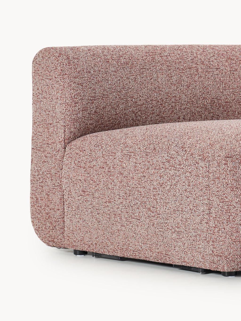Rundes Bouclé-Eckmodul Sofia
