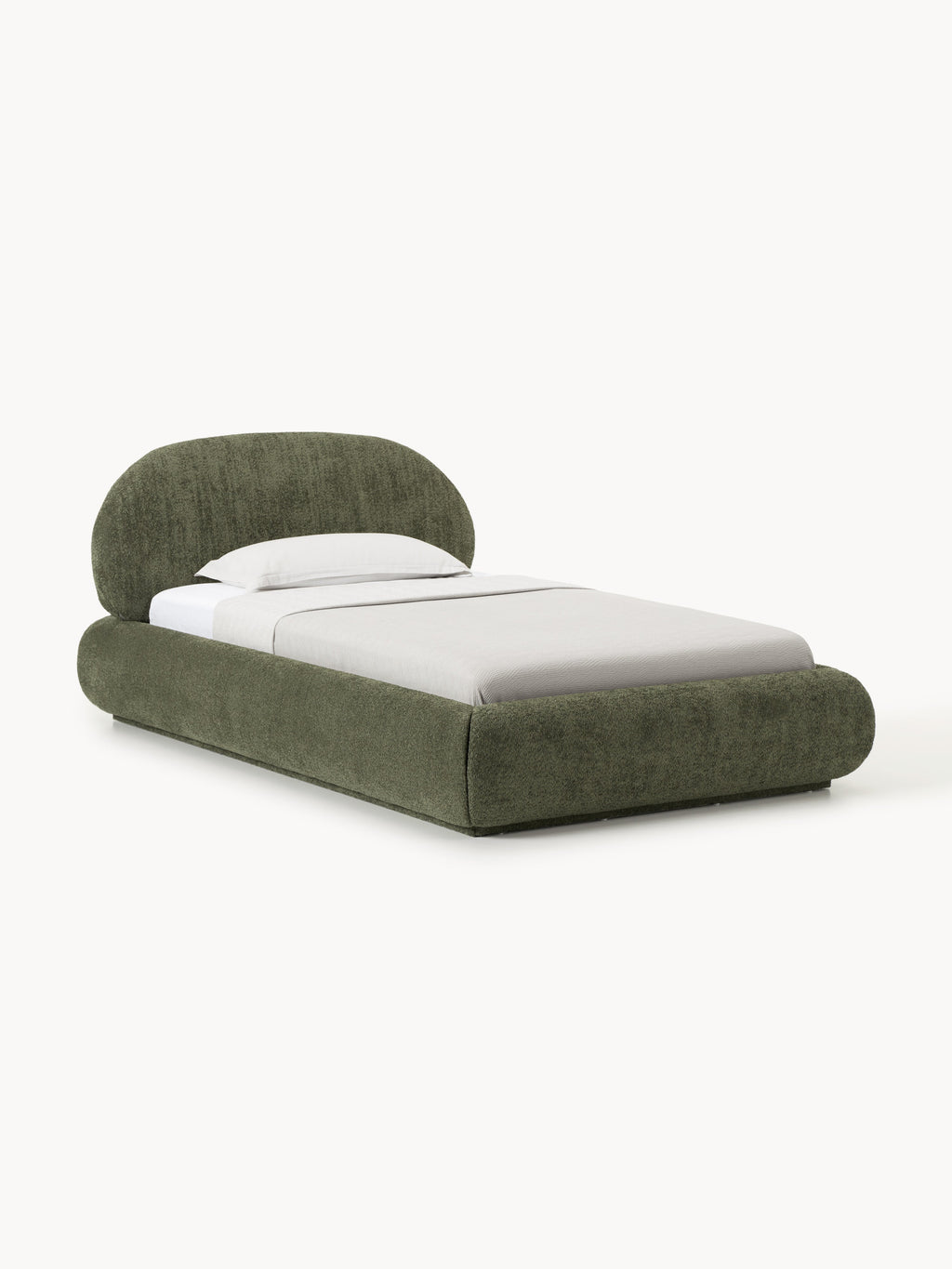 Galeriebild 1 - Einzelbett Alba aus Teddy-Bouclé