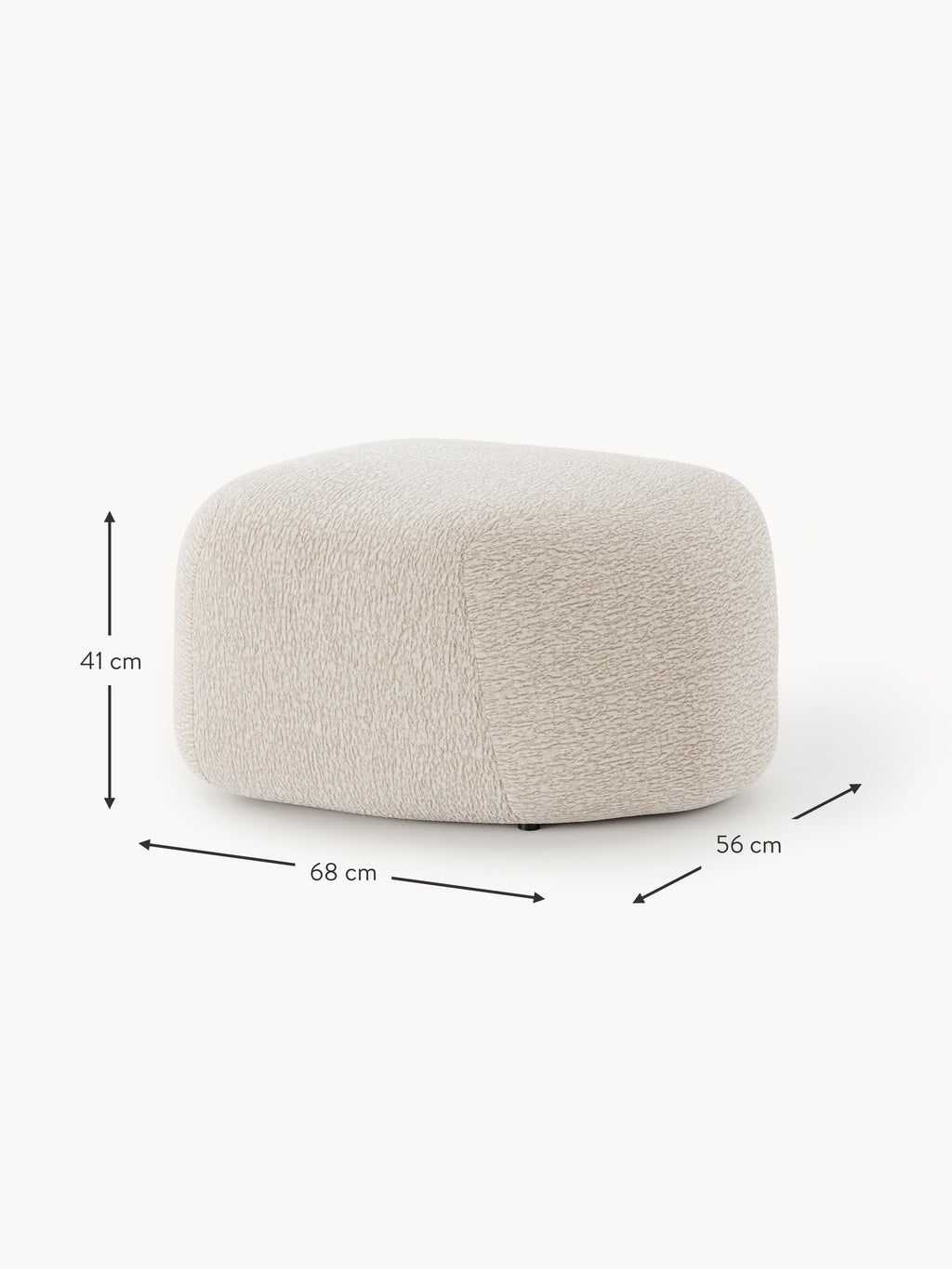 Ovaler Sofa-Hocker Wolke