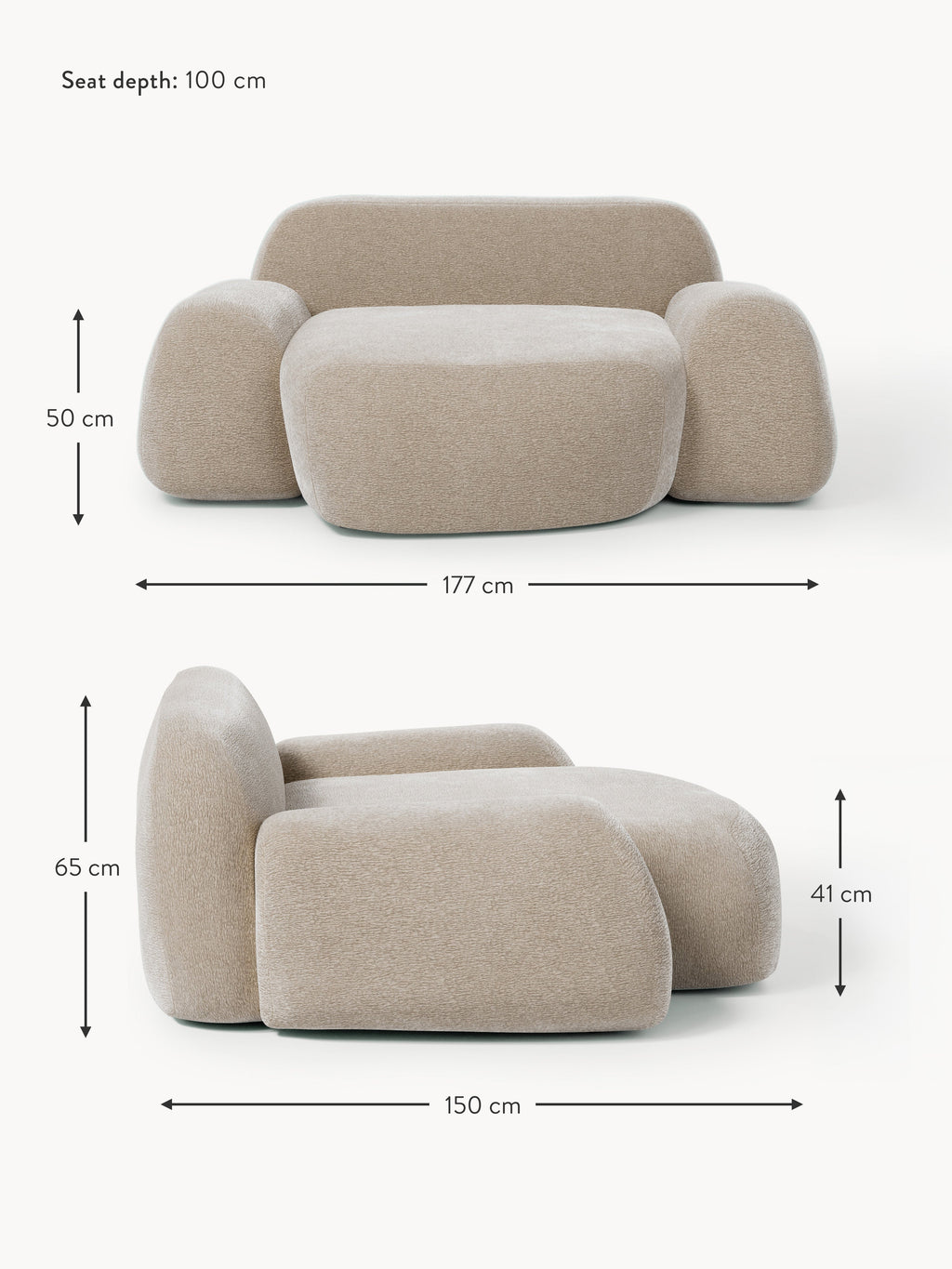 XL-Loungesessel Wolke
