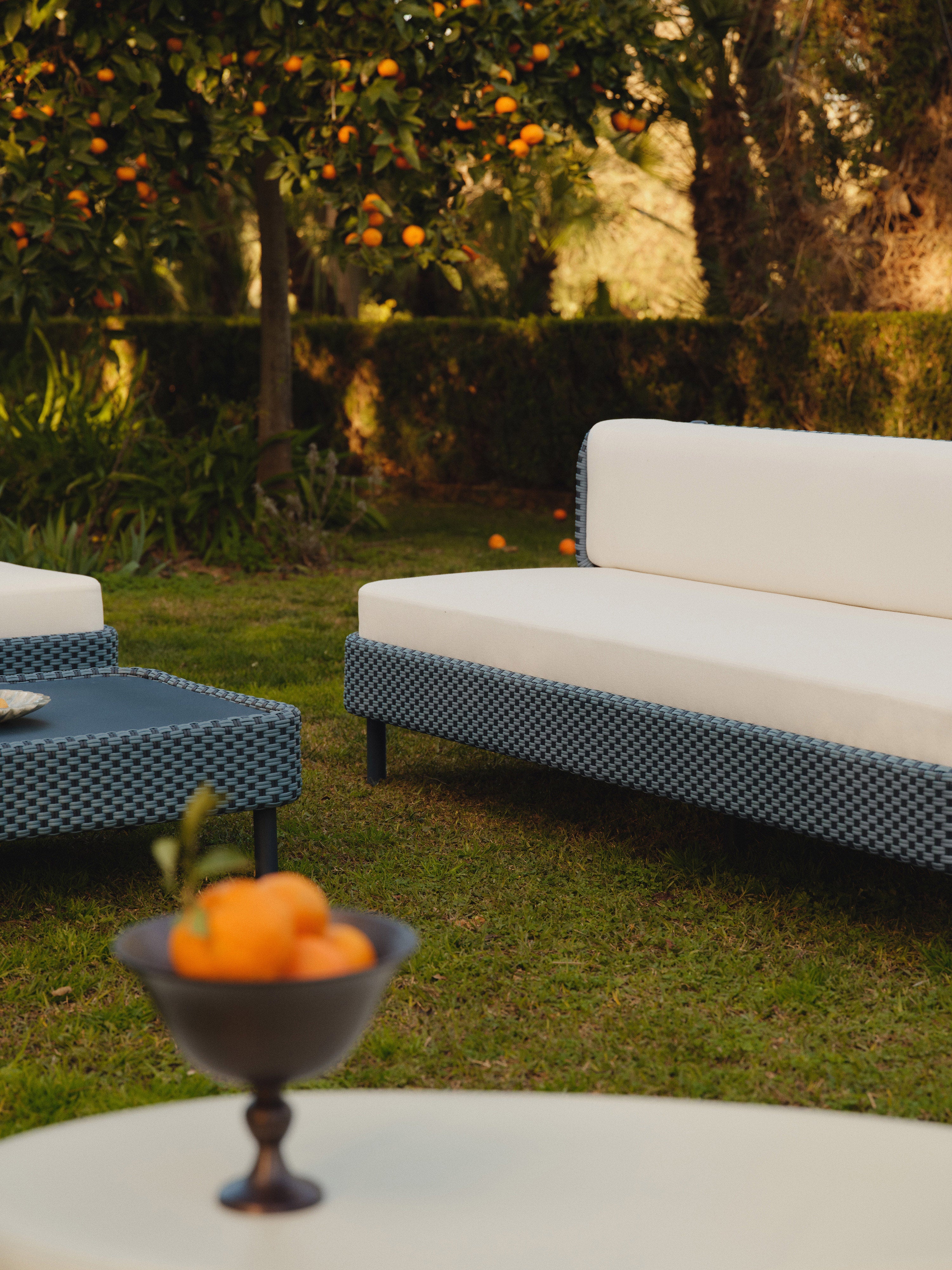 Modulares Garten-Sofa Hani (3-Sitzer) mit Schutzhülle