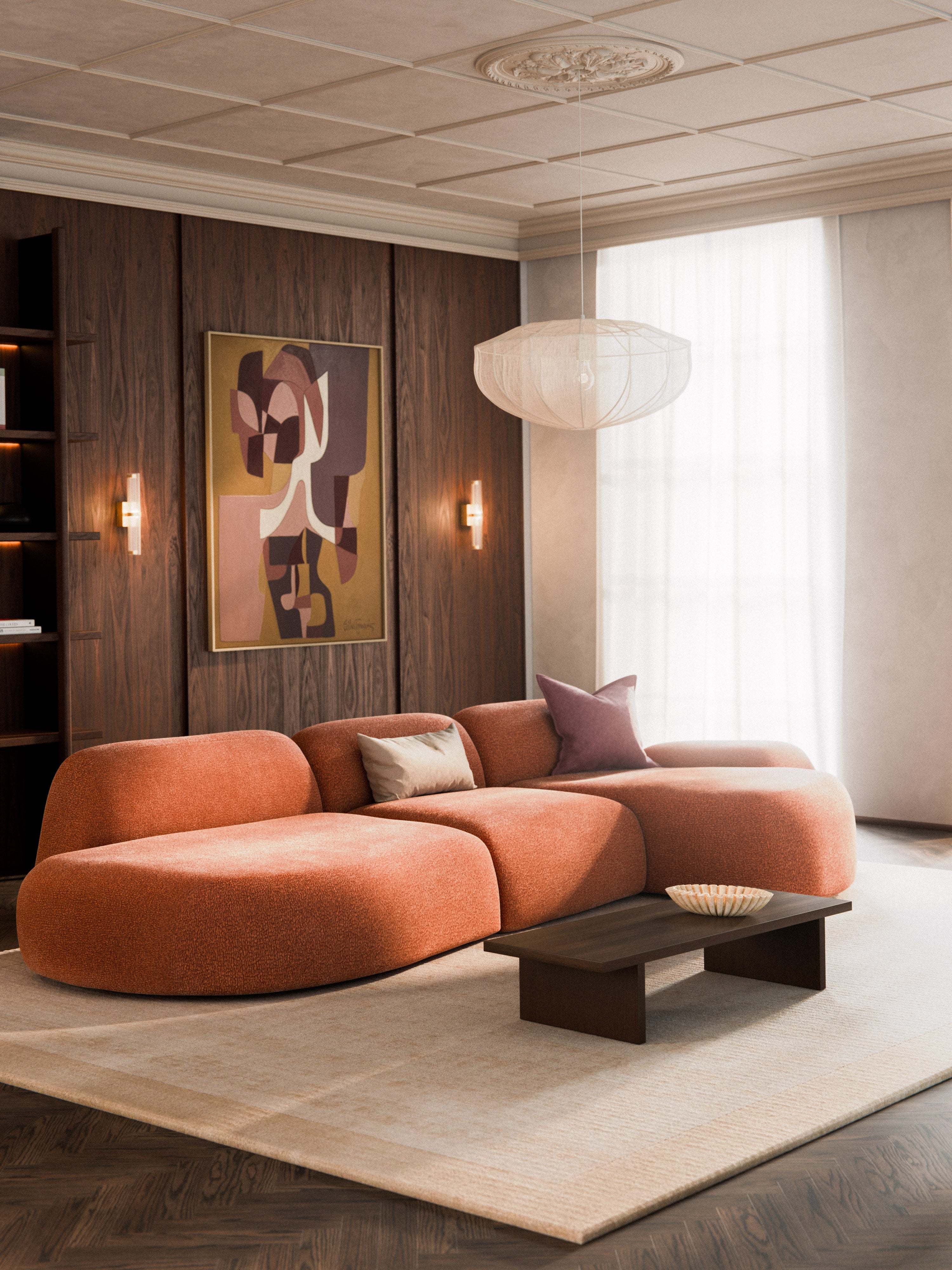 Modulares Ecksofa Wolke (4-Sitzer) mit Chaiselongue