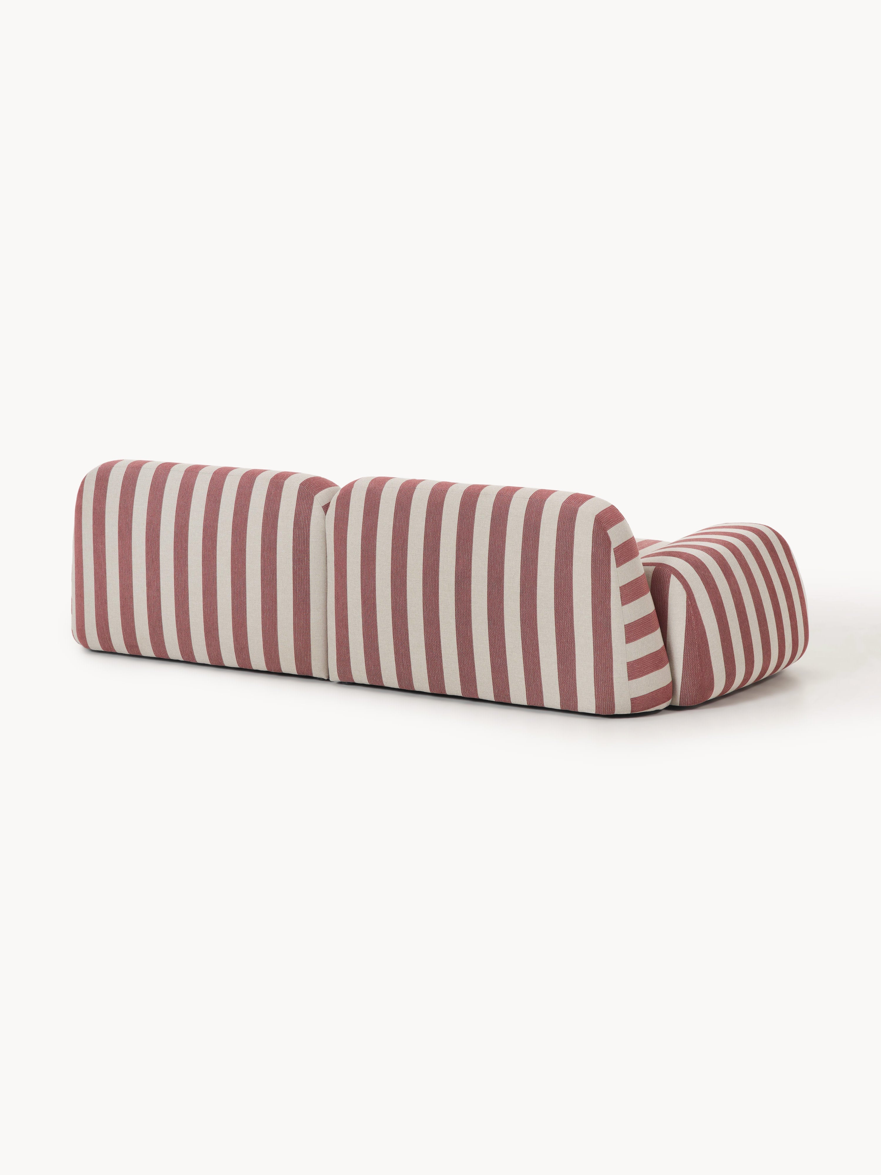 Modulares Gestreiftes Sofa Wolke (3-Sitzer)