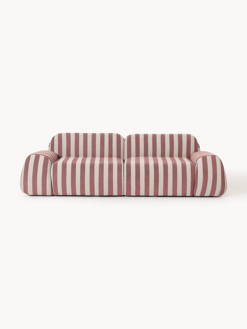 Galeriebild 1 - Modulares Gestreiftes Sofa Wolke (3-Sitzer)