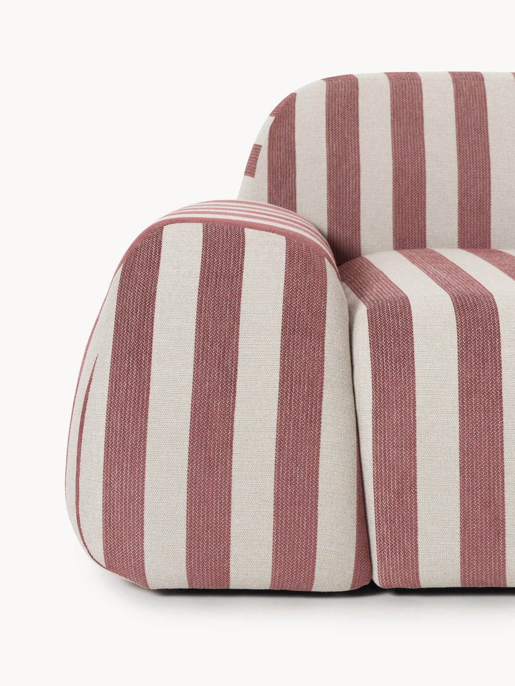 Modulares Gestreiftes Sofa Wolke (3-Sitzer)