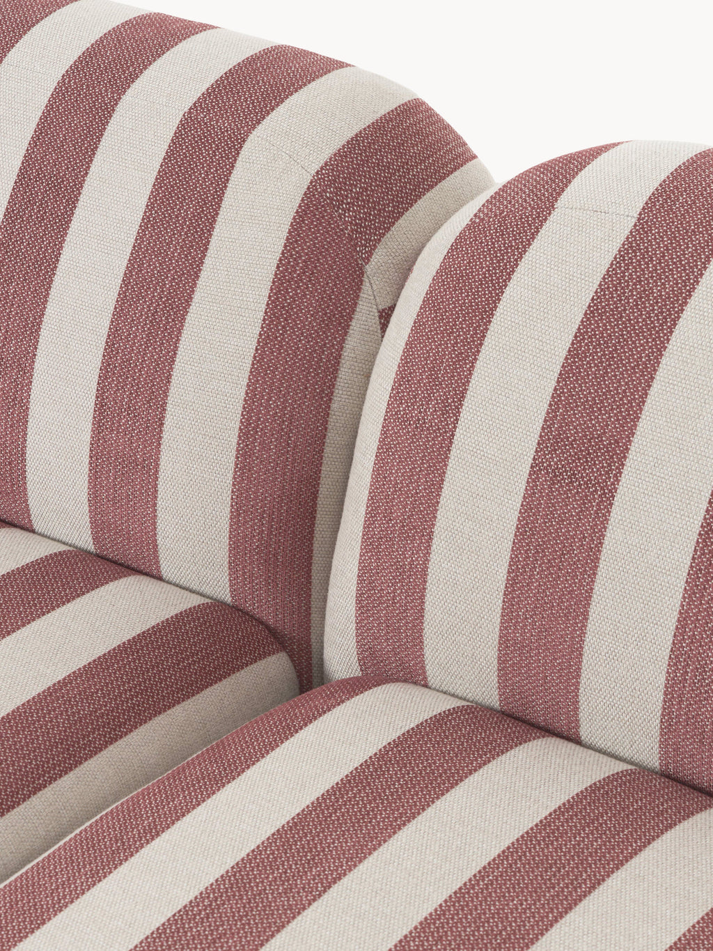 Modulares Gestreiftes Sofa Wolke (3-Sitzer)