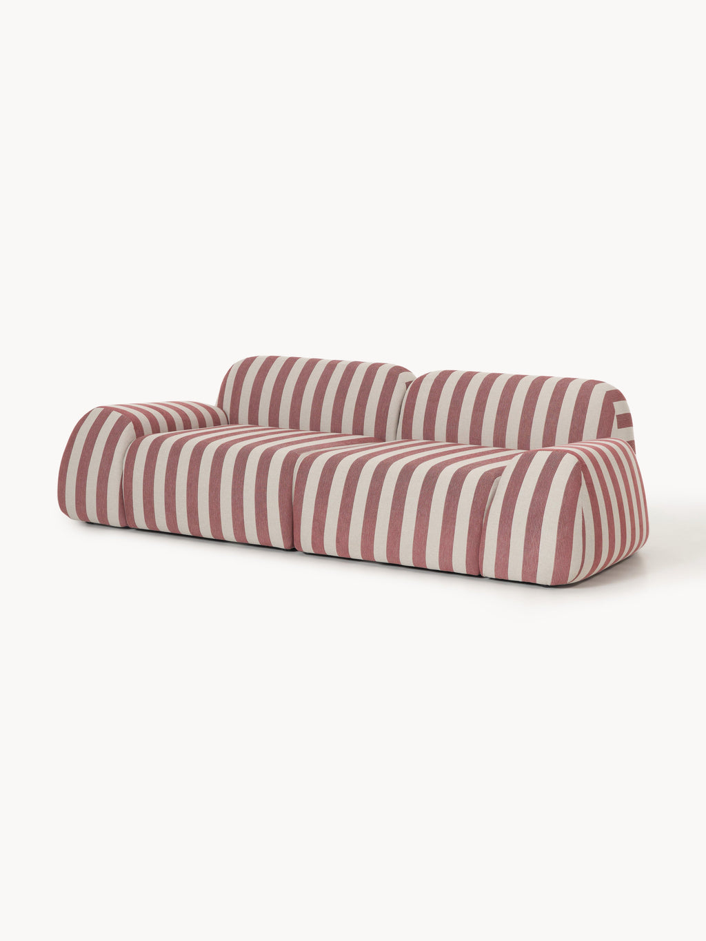 Modulares Gestreiftes Sofa Wolke (3-Sitzer)