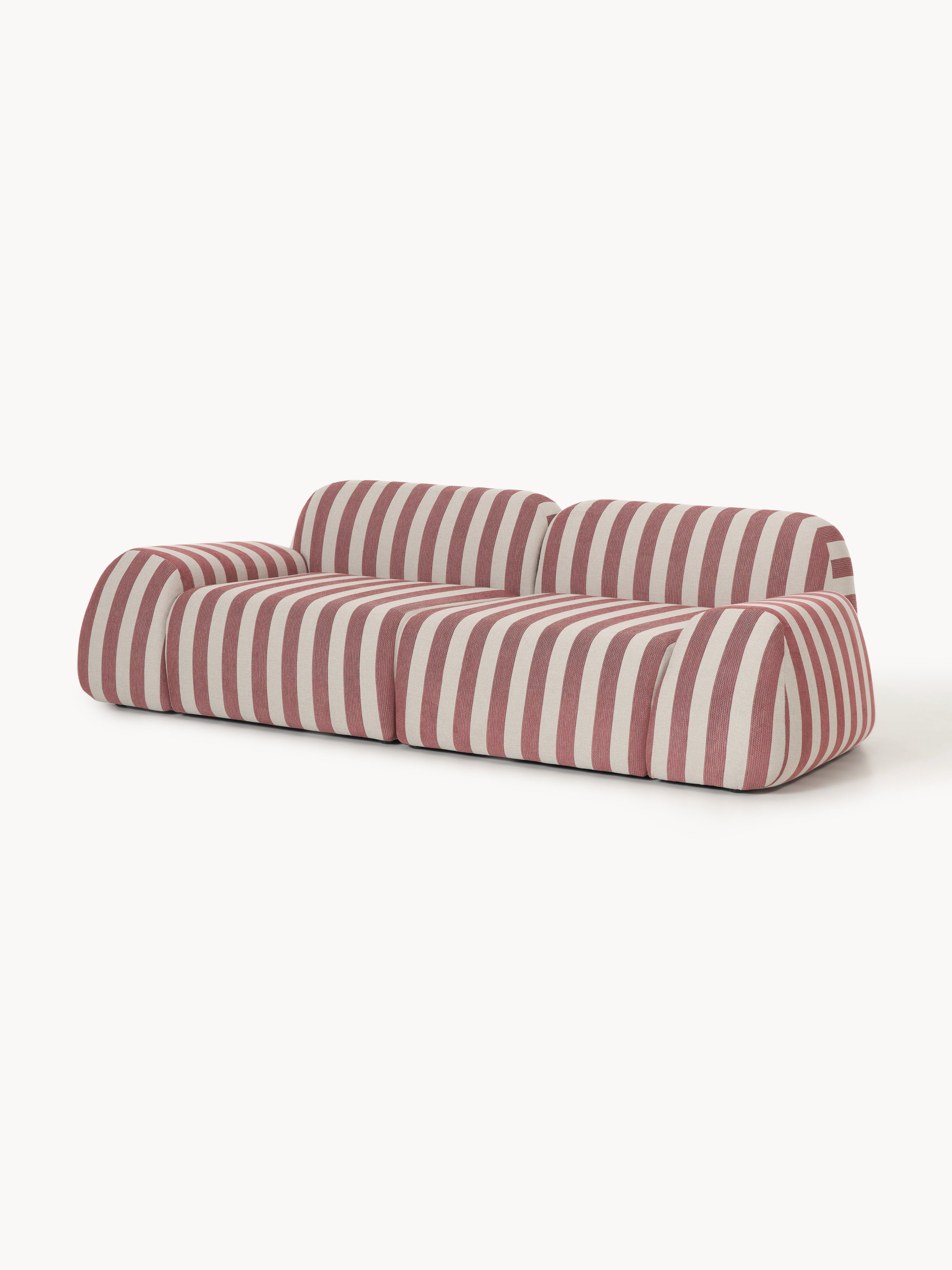Modulares Gestreiftes Sofa Wolke (3-Sitzer)
