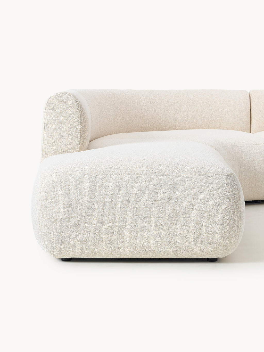 Modulares Bouclé-Ecksofa Sofia (4-Sitzer)