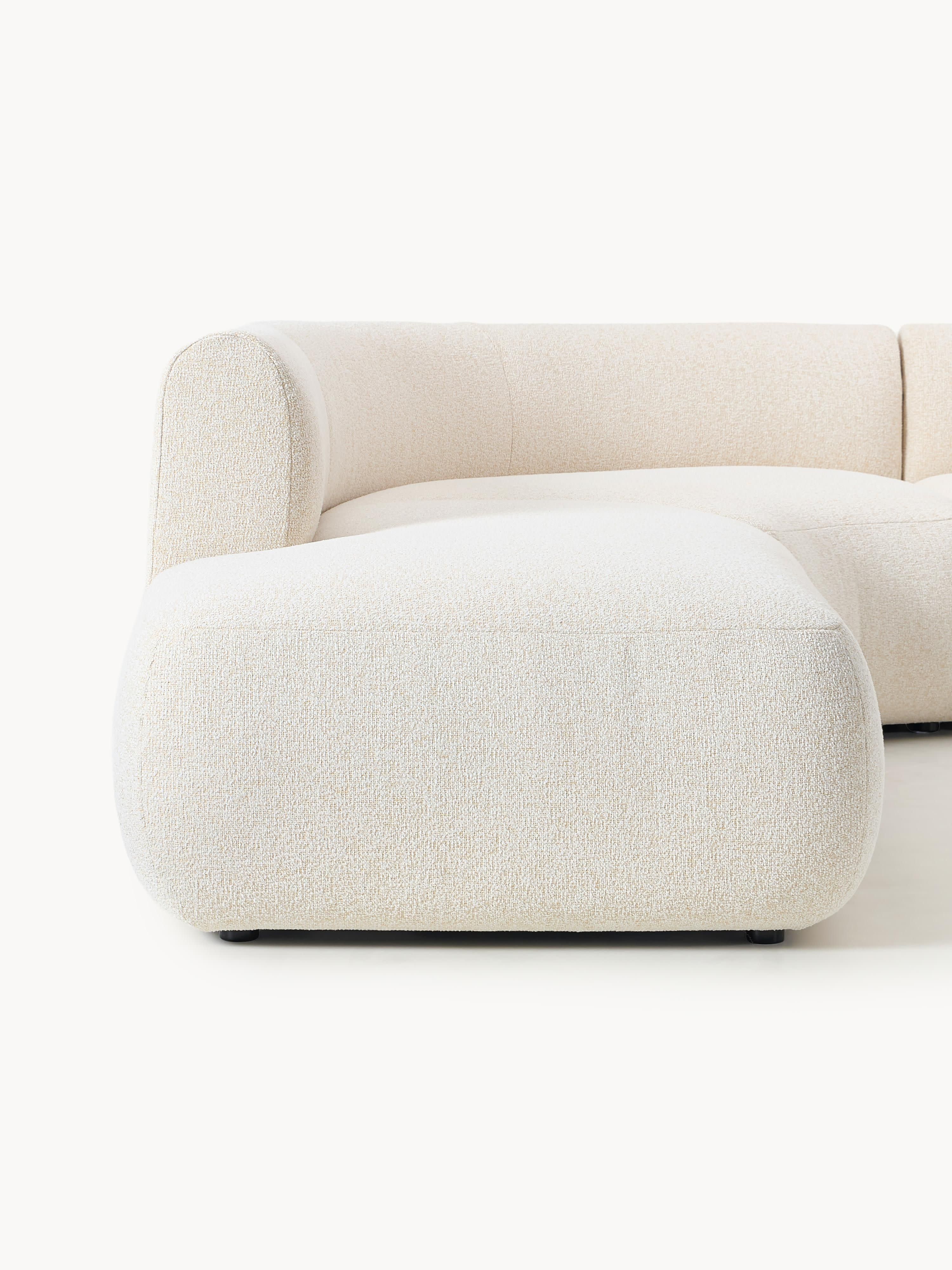 Modulares Bouclé-Ecksofa Sofia (4-Sitzer)