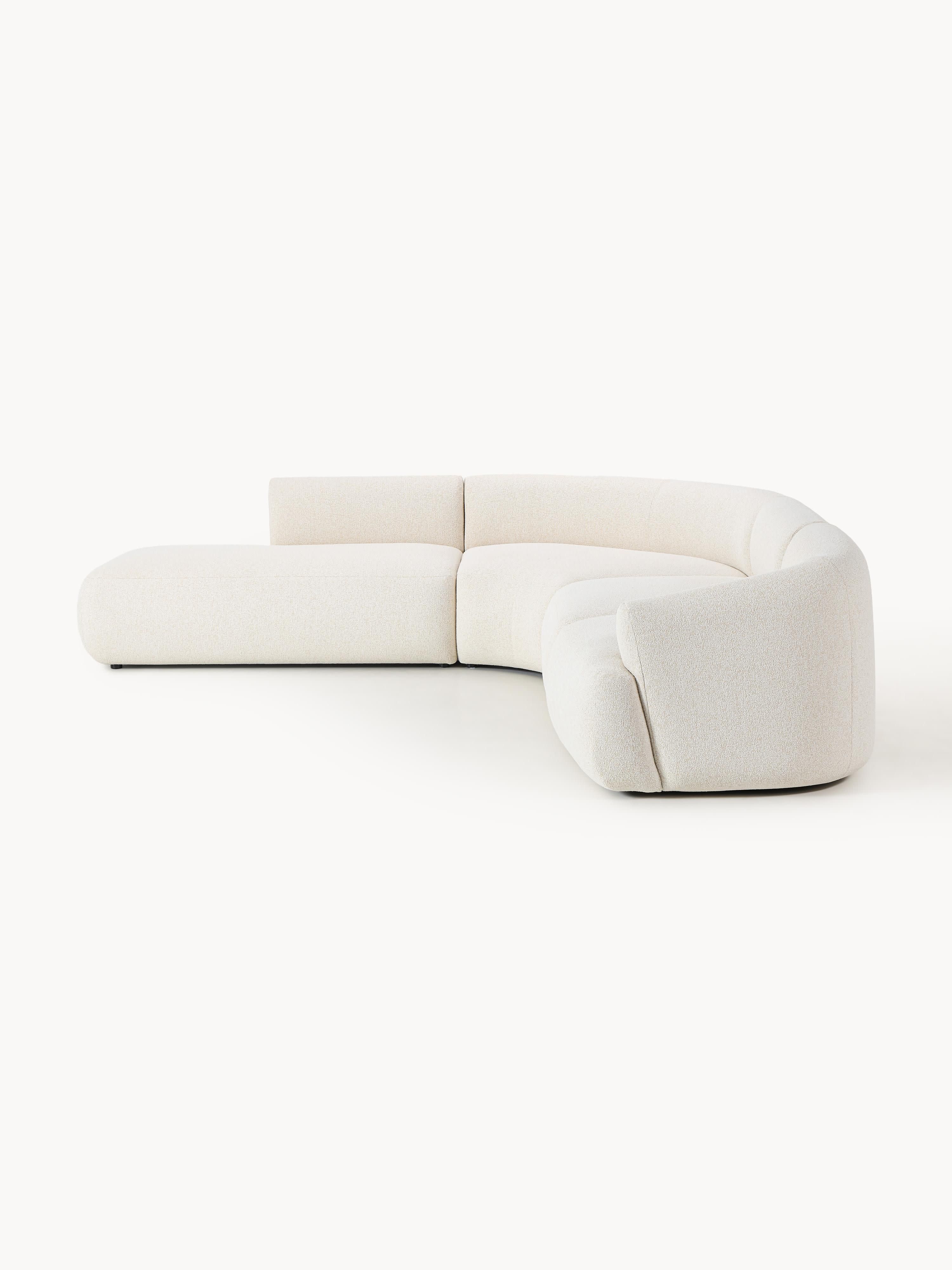 Modulares Bouclé-Ecksofa Sofia (4-Sitzer)