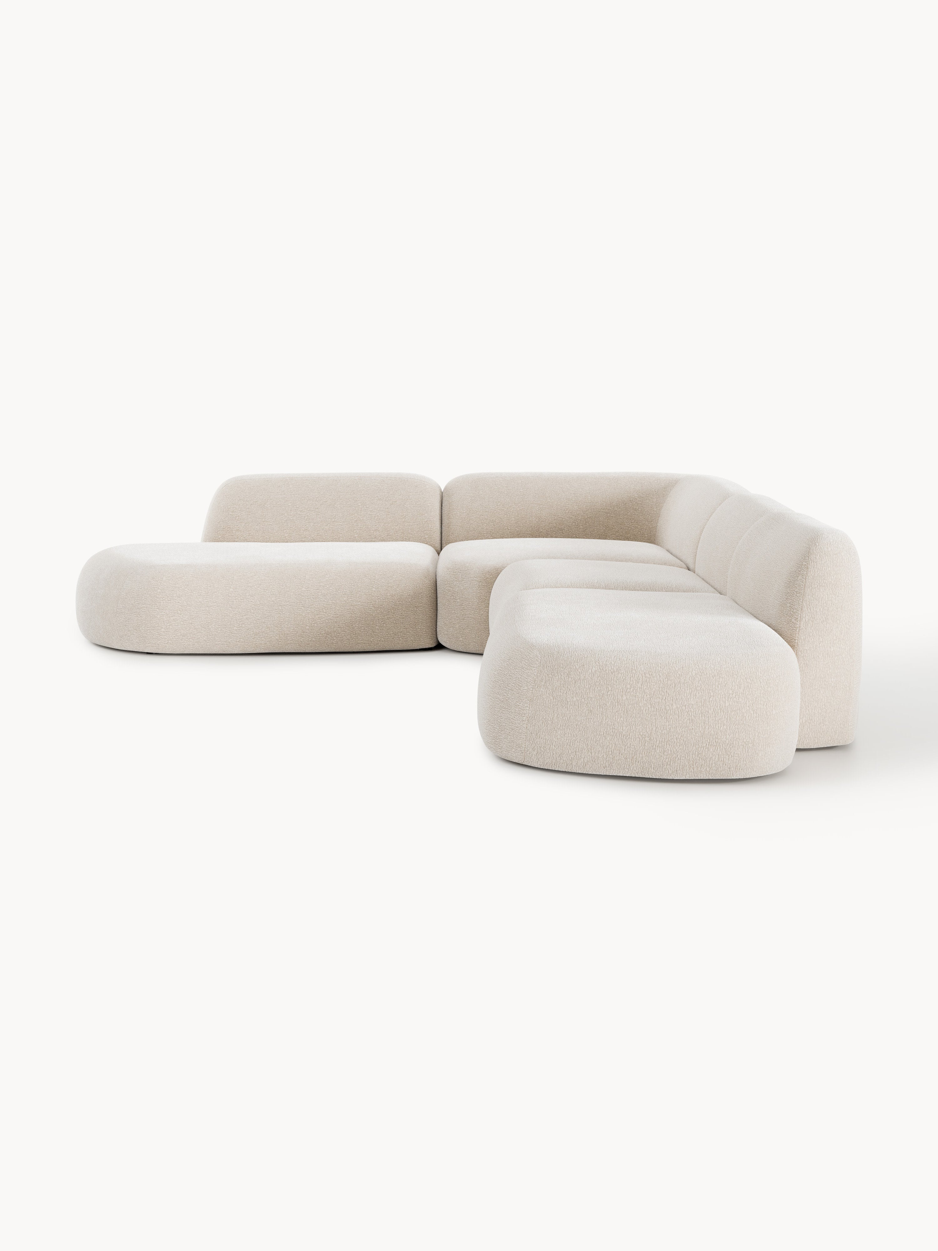 Modulares XL-Ecksofa Wolke mit Chaiselongue