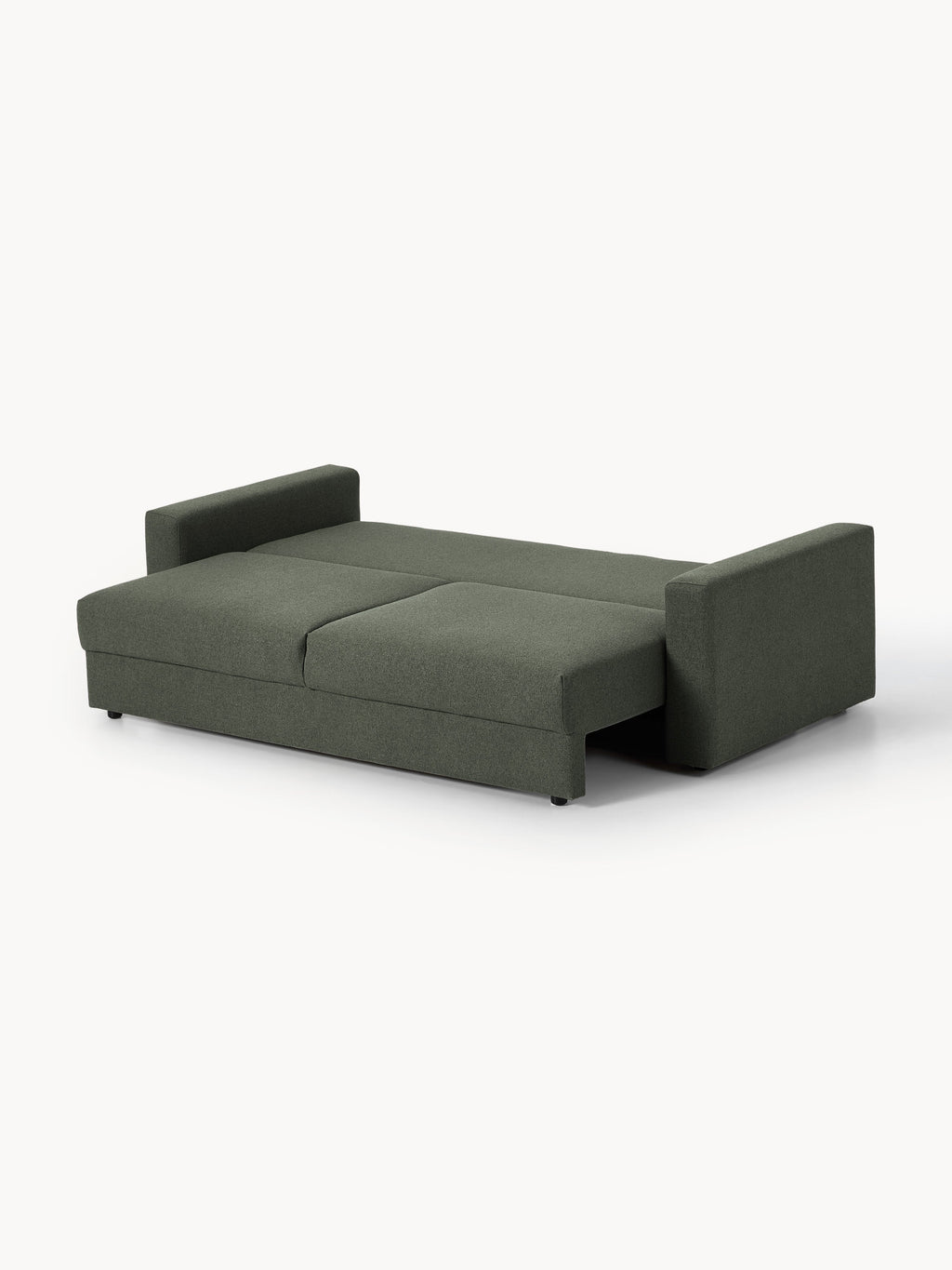 Bouclé-Schlafsofa Tasha (3-Sitzer) mit Stauraum