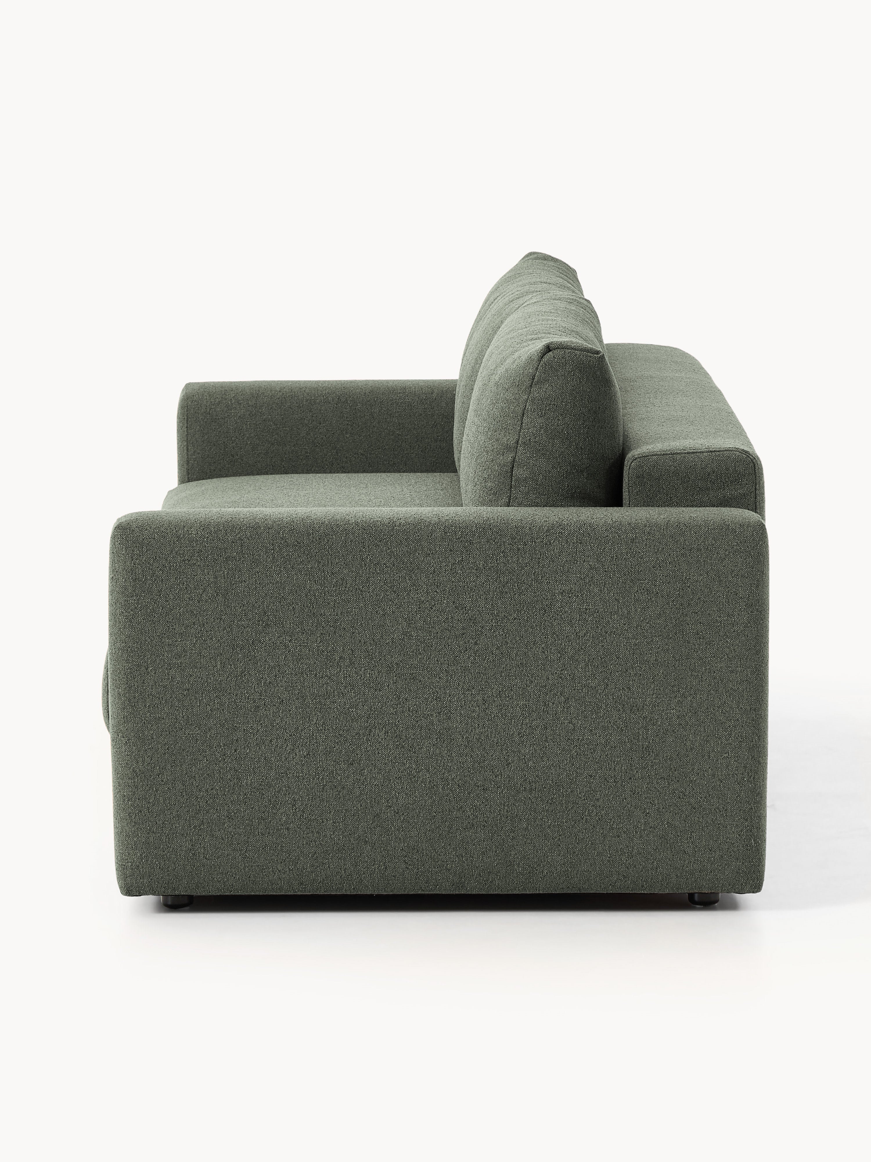 Bouclé-Schlafsofa Tasha (3-Sitzer) mit Stauraum