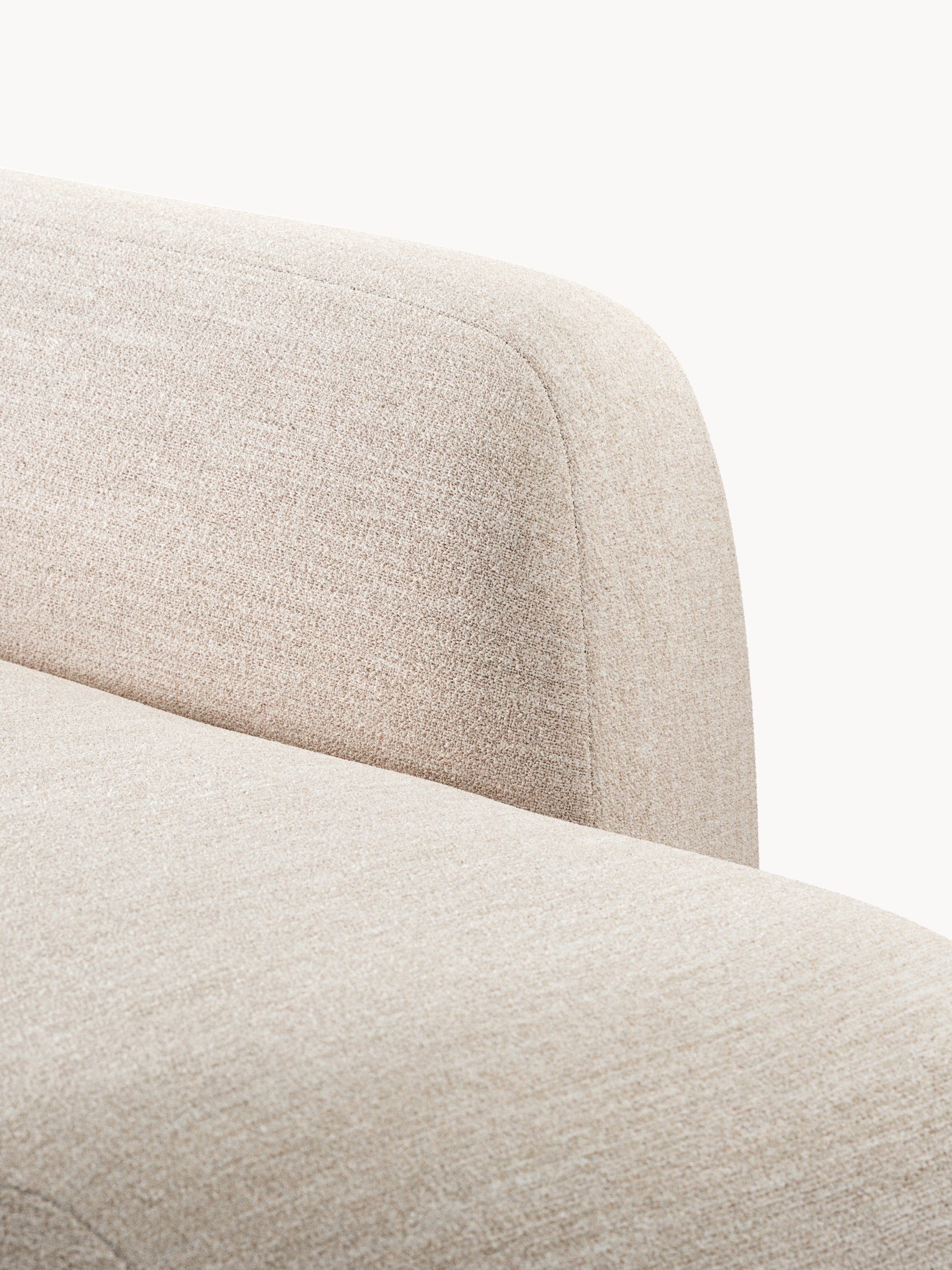 Modulares Bouclé-XL-Ecksofa Wolke mit Chaiselongue