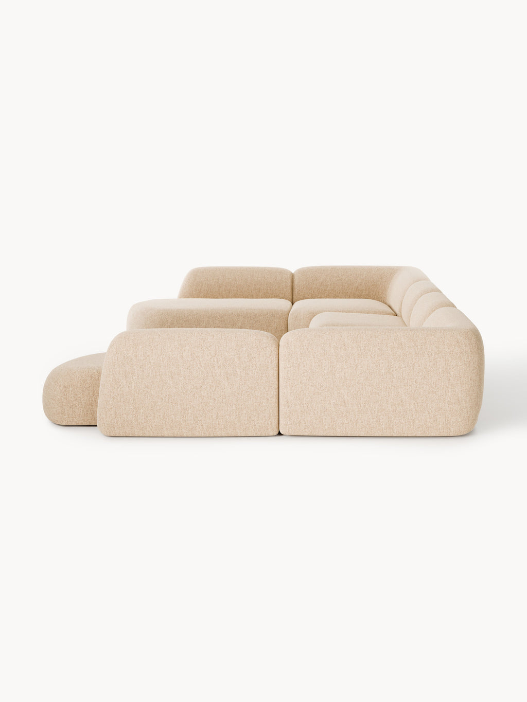 Modulares Bouclé-XL-Sofa Wolke