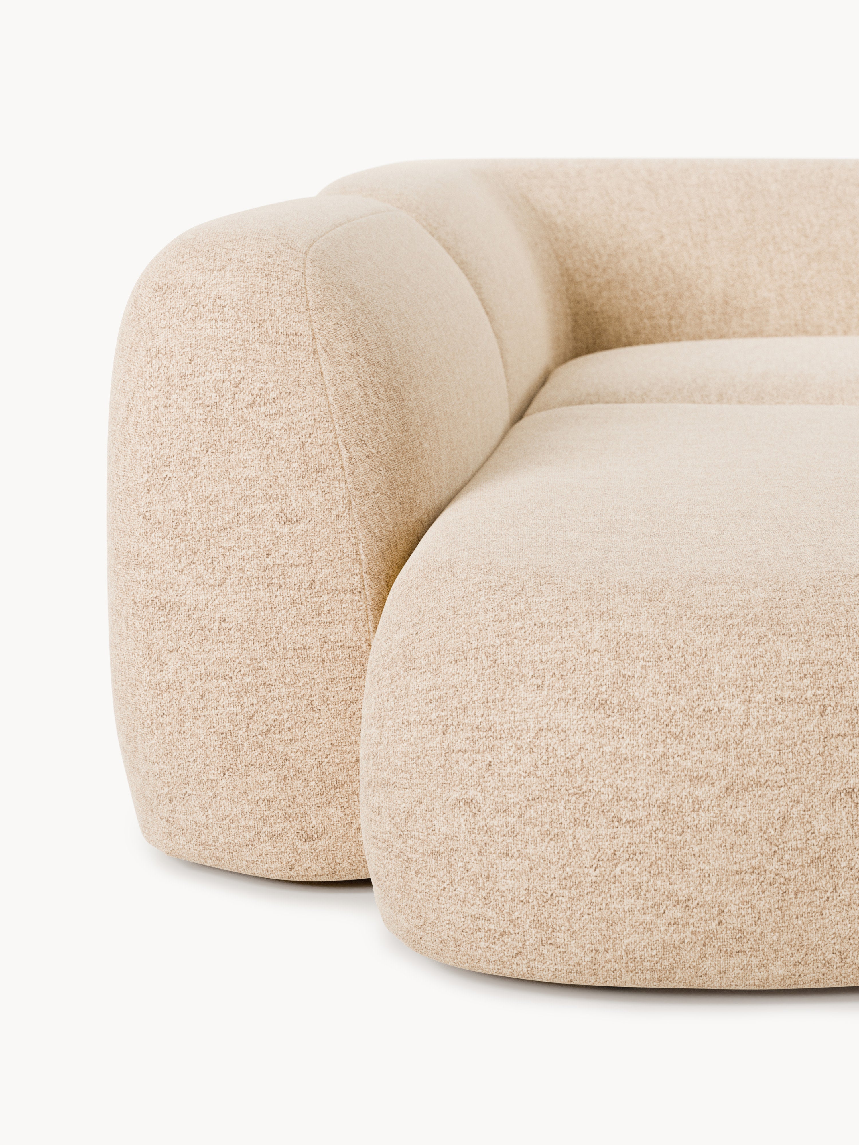 Modulares Bouclé-XL-Sofa Wolke